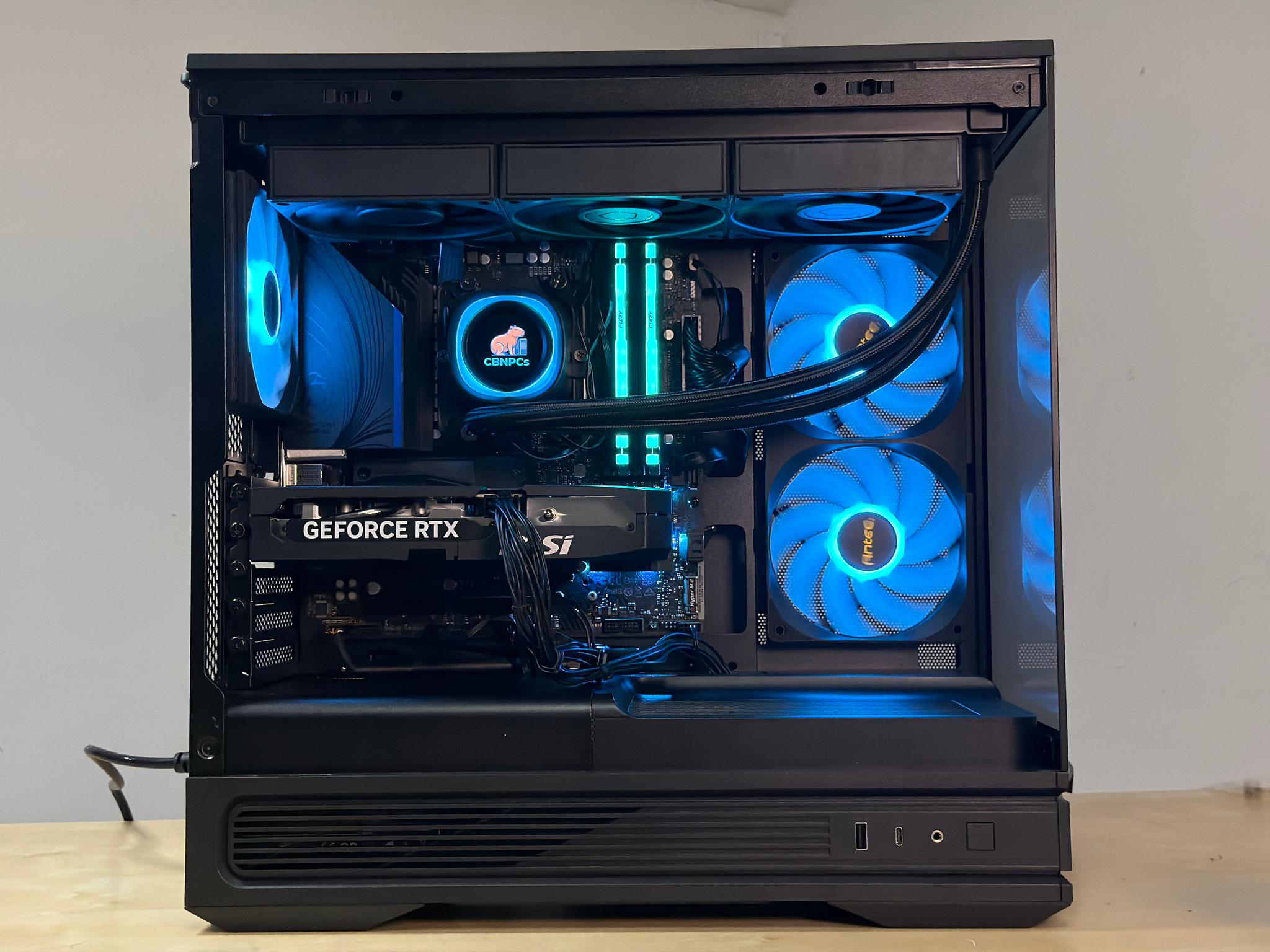 ♠️⚡🗡️ Black Gaming PC | Ryzen 5 9600x, RTX 5060 Ti, 16GB RAM, 1TB SSD, | CUSTOMIZABLE LCD SCREEN