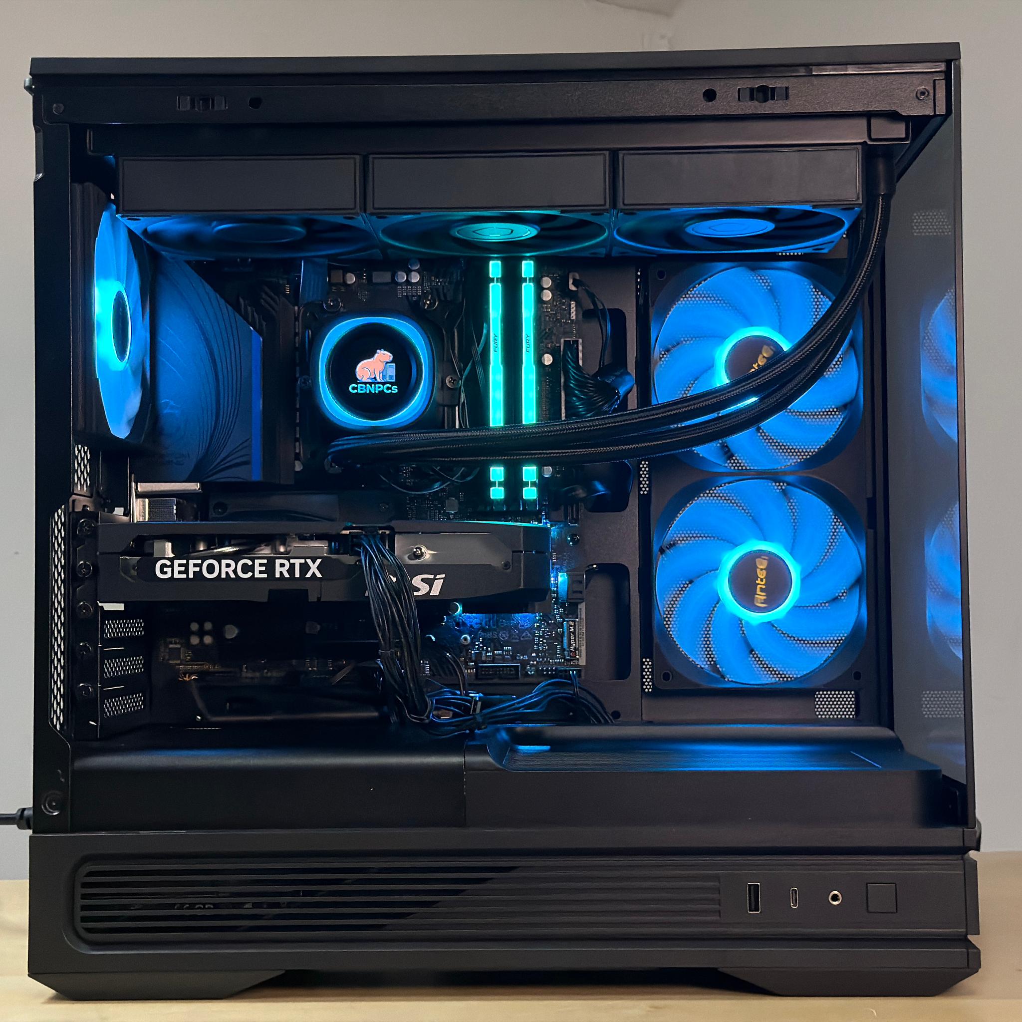 ♠️⚡🗡️ Black Gaming PC | Ryzen 5 9600x, RTX 5060 Ti, 16GB RAM, 1TB SSD, | CUSTOMIZABLE LCD SCREEN