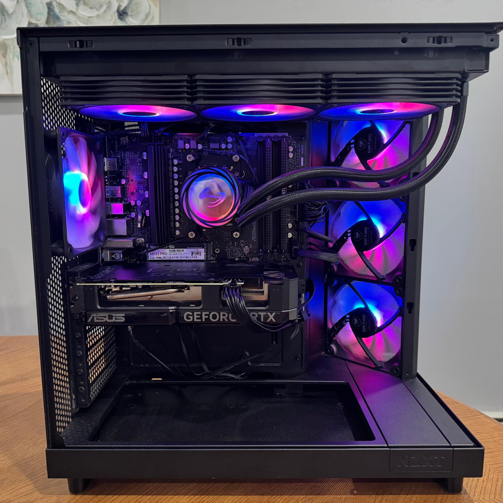 Ryzen 7 9700X | RTX 4060 Ti | 16GB DDR5 | 1TB NVMe | NZXT H6 Flow Gaming PC