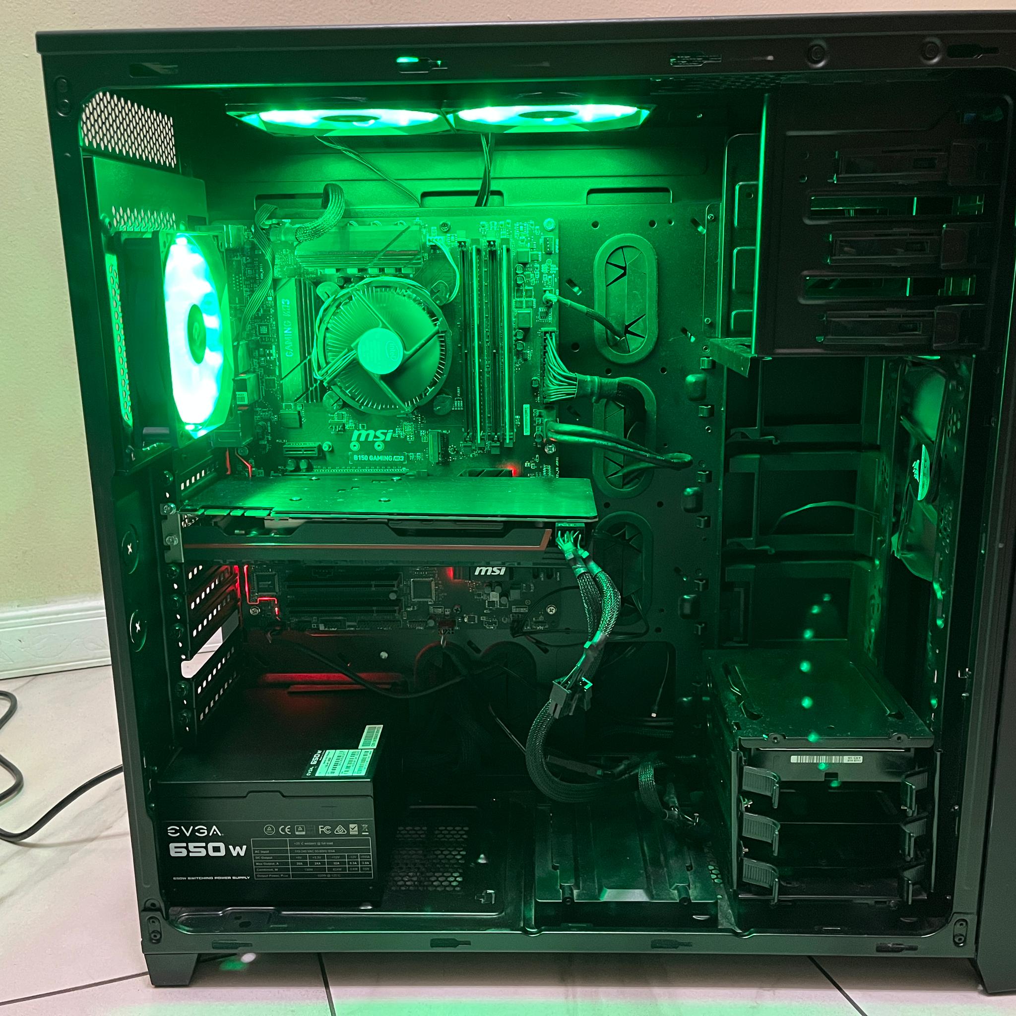 🟠🔥NVIDIA GTX 1080, Intel i5-6500, 12GB RAM, 1.2TB Storage, High Performance Gaming PC w/ Remote 🖥️🔵