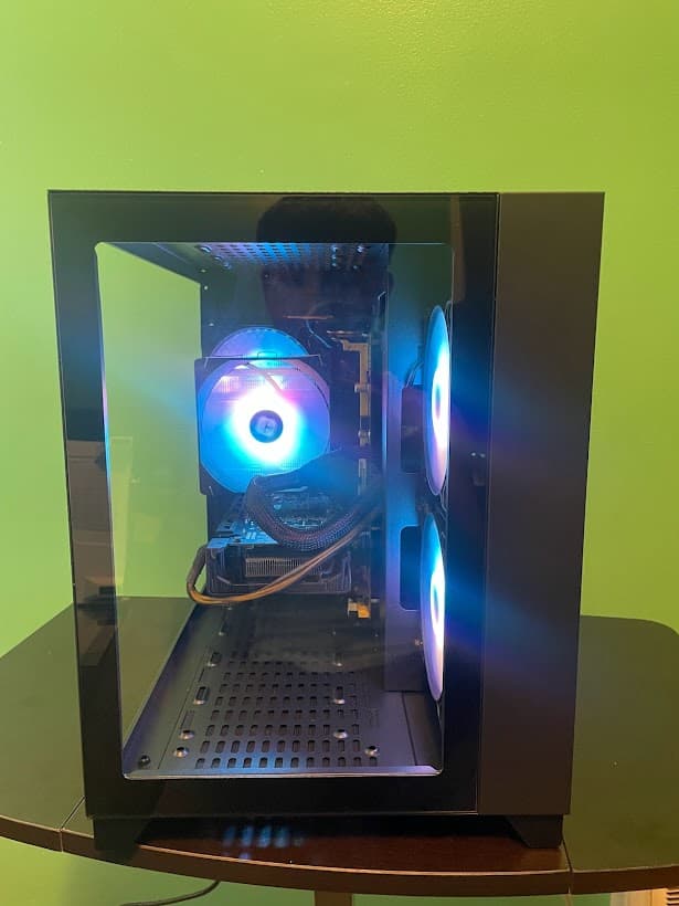 GLASSY Black Gaming PC| Intel i5 / Amd RX470 / 8GB / 500GB SSD Win 10 Pro WiFi