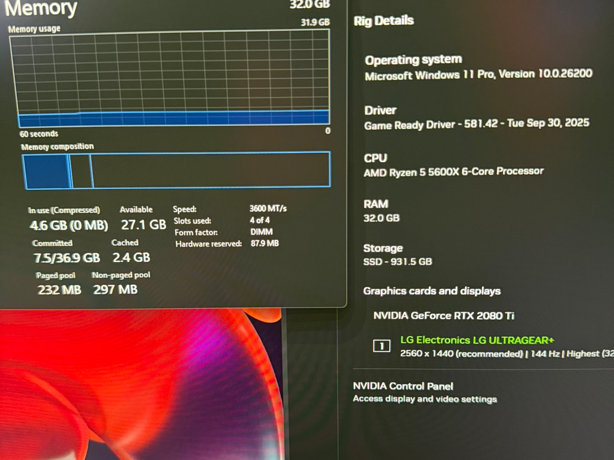 "TUF" 1080/1440p Gaming Monster | RTX 2080 Ti | Ryzen 5 5600X | 32GB DDR4 | 1TB NVMe | WiFi