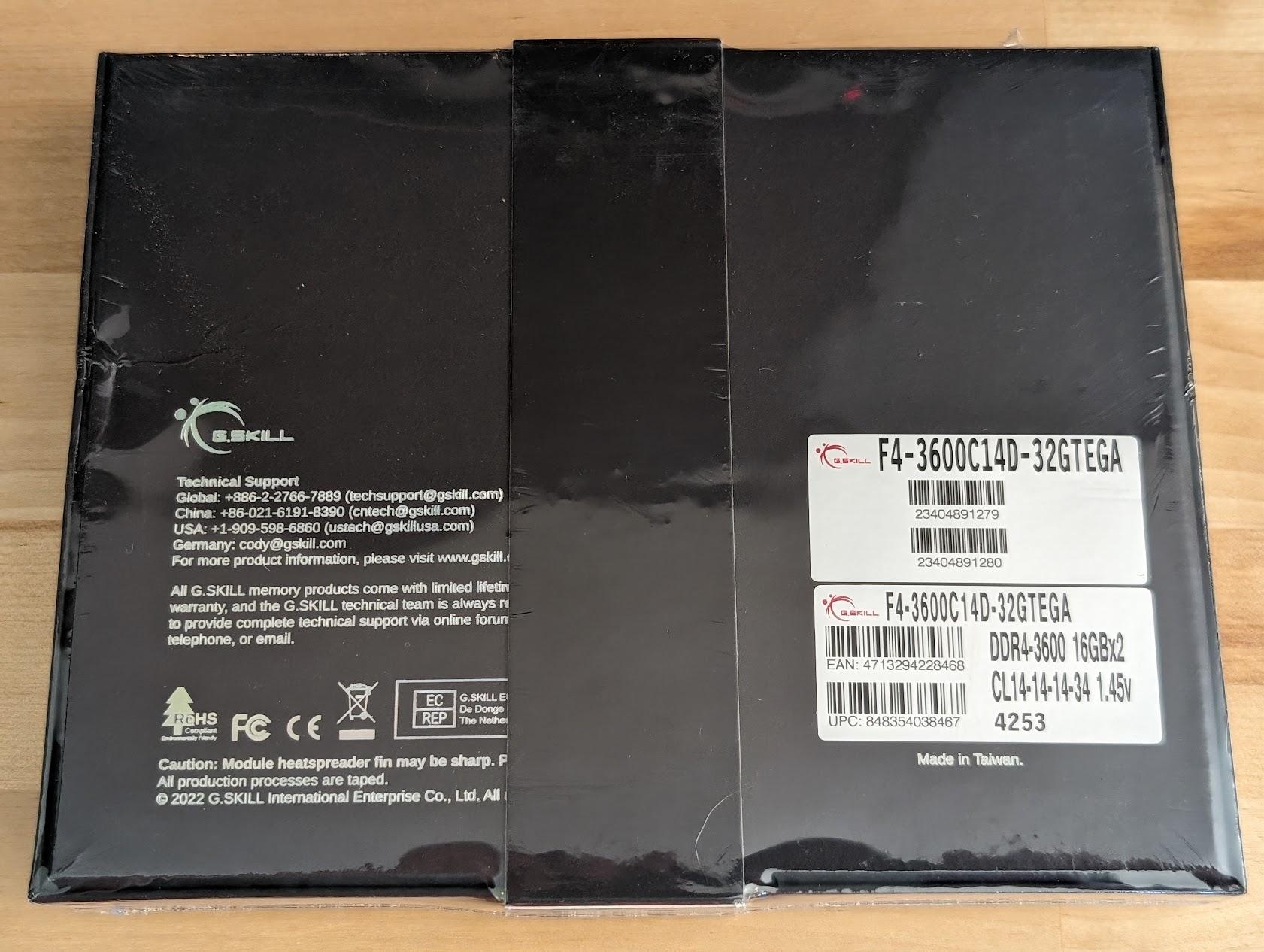 G.SKILL Trident Z Royal Elite Series 32GB (2 x 16GB) DDR4 3600 CL14 B-DIE - SEALED NEW