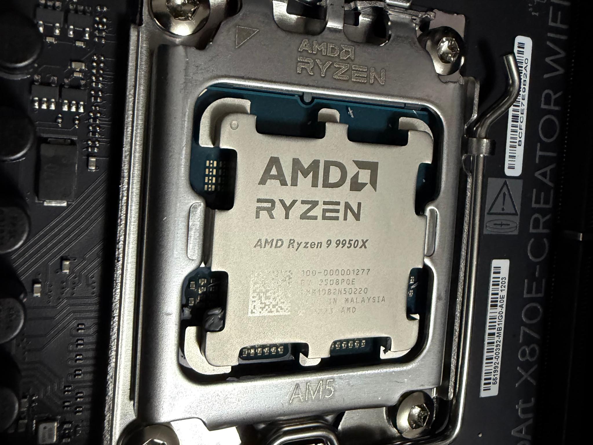 Asus x870e ProArt Ryzen 9950x 96db DDR5 bundle