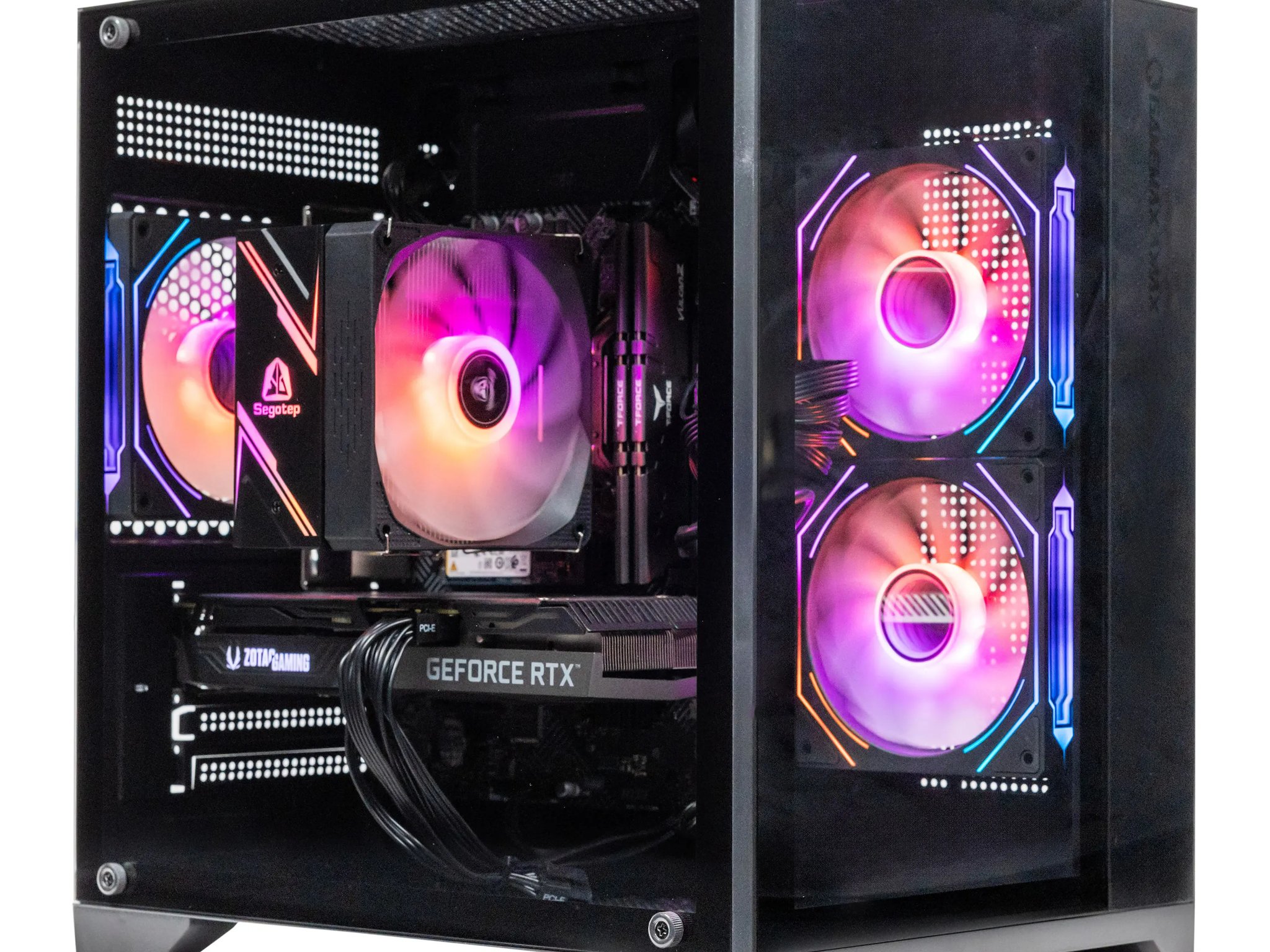 NextGen Gaming PC Desktop The Aquacore i5-12400F 4.4GHz, RTX 3060 TI, 512GB NVME SSD, 16GB DDR4