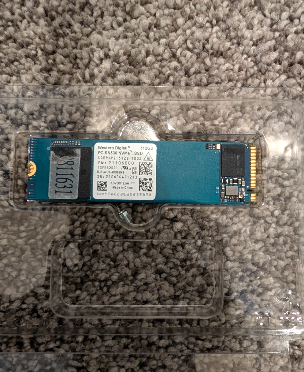 Western Digital PC SN530 512GB NVMe M.2 2280 PCIe Gen3 x4 SSD | Jawa