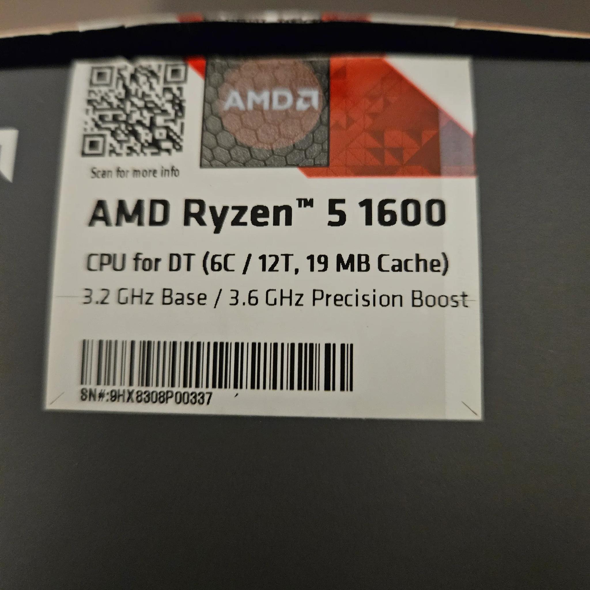 AMD 1600af cpu and air cooler/fan