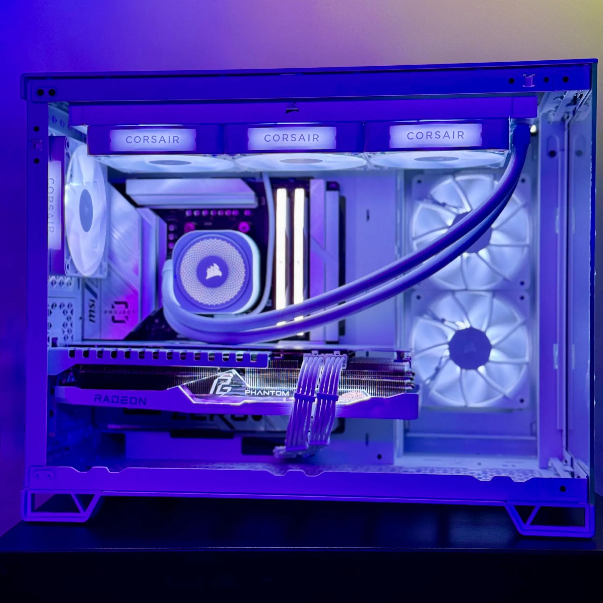 Corsair Dream Gaming PC ✨ 7900XT 20GB, Ryzen 7600X, 2TB M.2 SSD, 32GB RAM, Project ZERO MOBO, WIN11