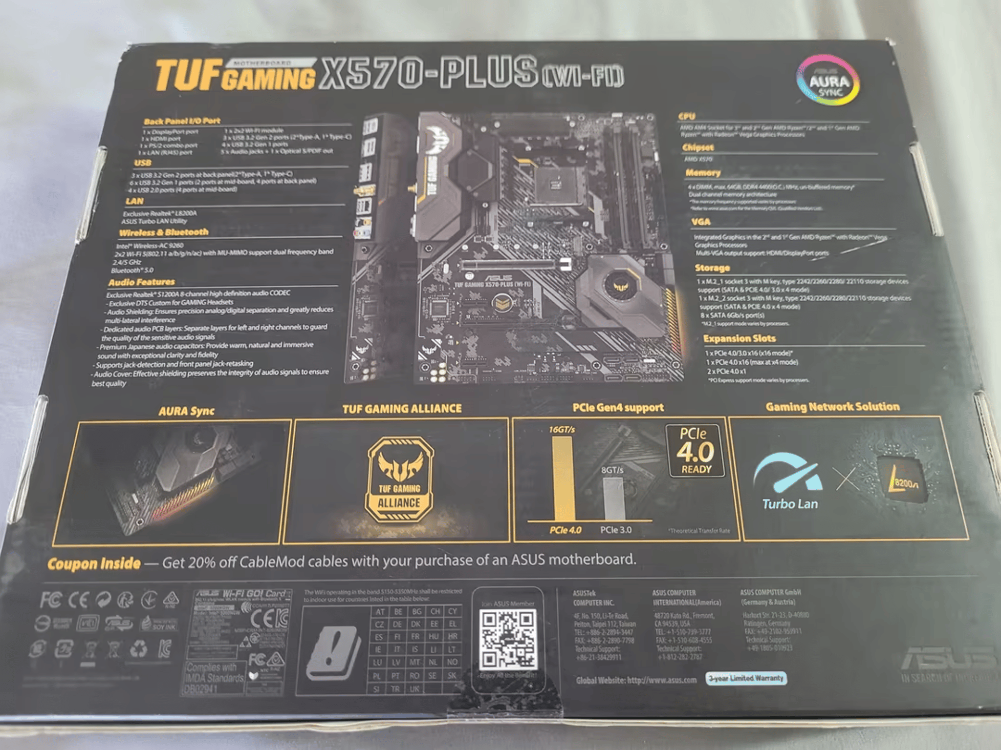 UNOPENED ASUS TUF Gaming X570-Plus WIfi