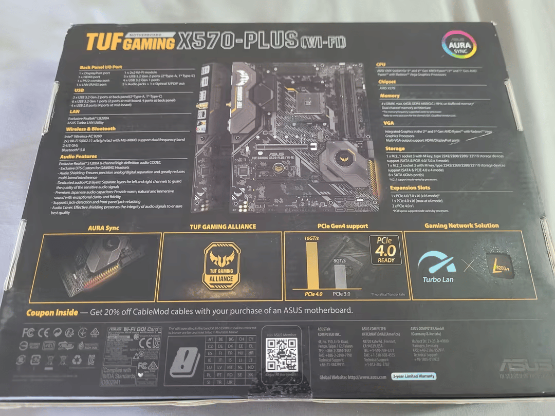 UNOPENED ASUS TUF Gaming X570-Plus WIfi