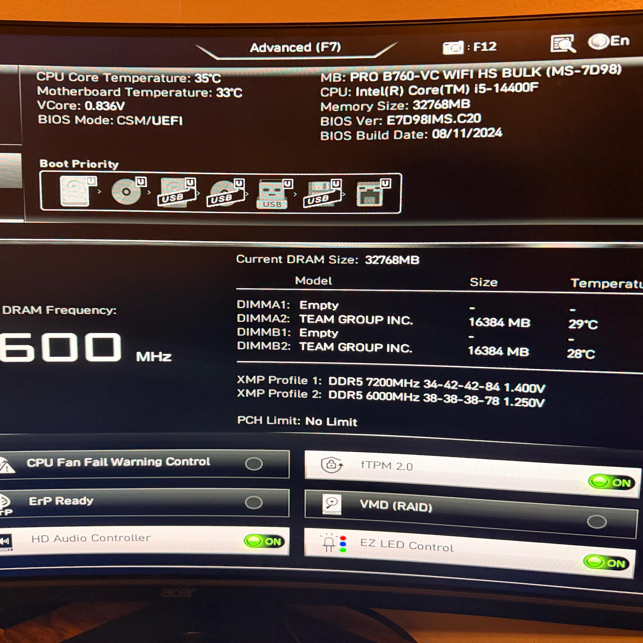 TEAMGROUP T-Force Delta RGB 16GB DDR5-7200 (2x16GB)