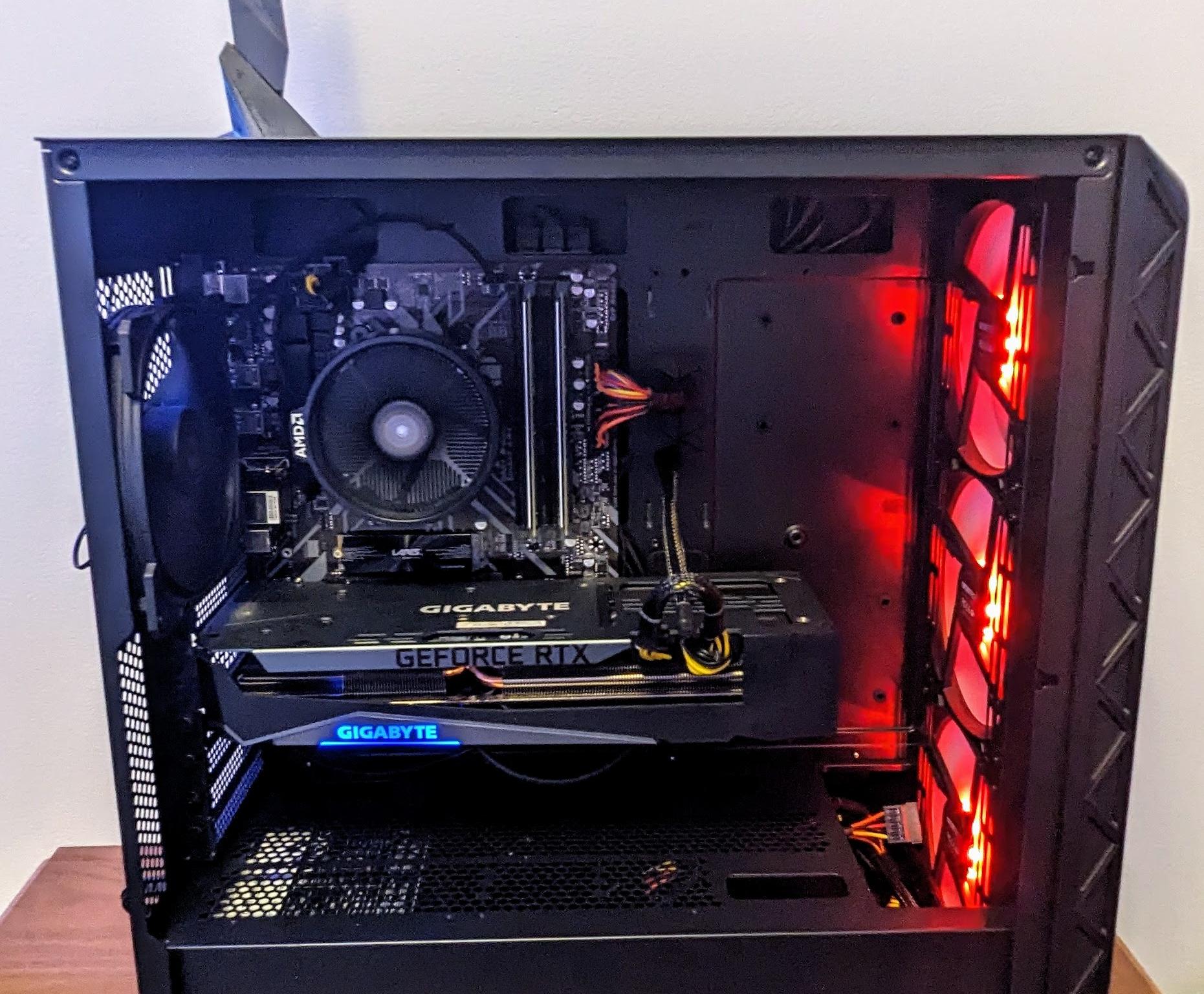 Gaming PC - AMD Ryzen 7 5700x - 32GB DDR4 3200MHZ RAM - Nvidia RTX 3070ti 8GB GPU - 3TB - B450 - W11