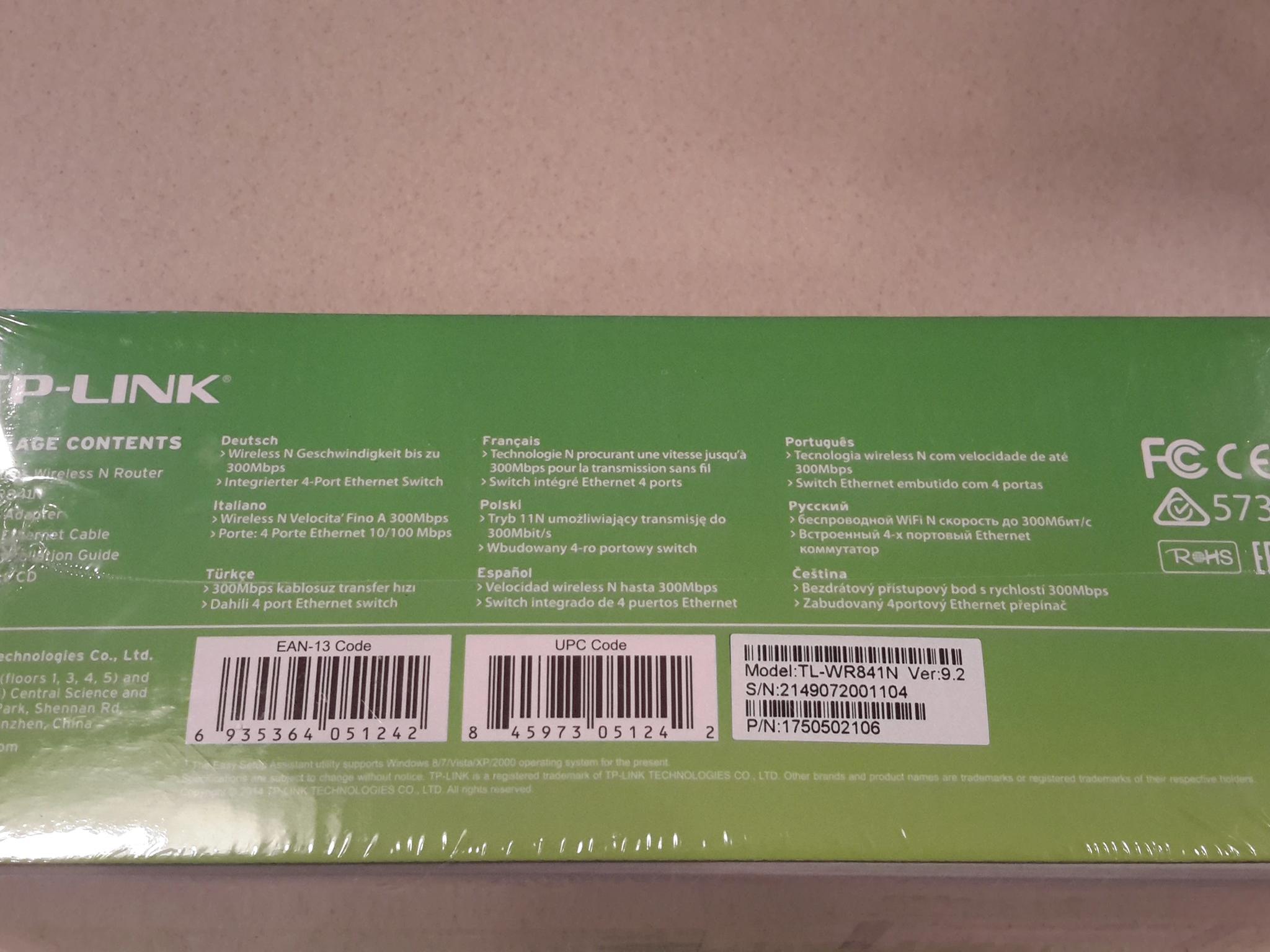 NEW TP-Link N300 Wireless WiFi Router, Extender (TL-WR841N)