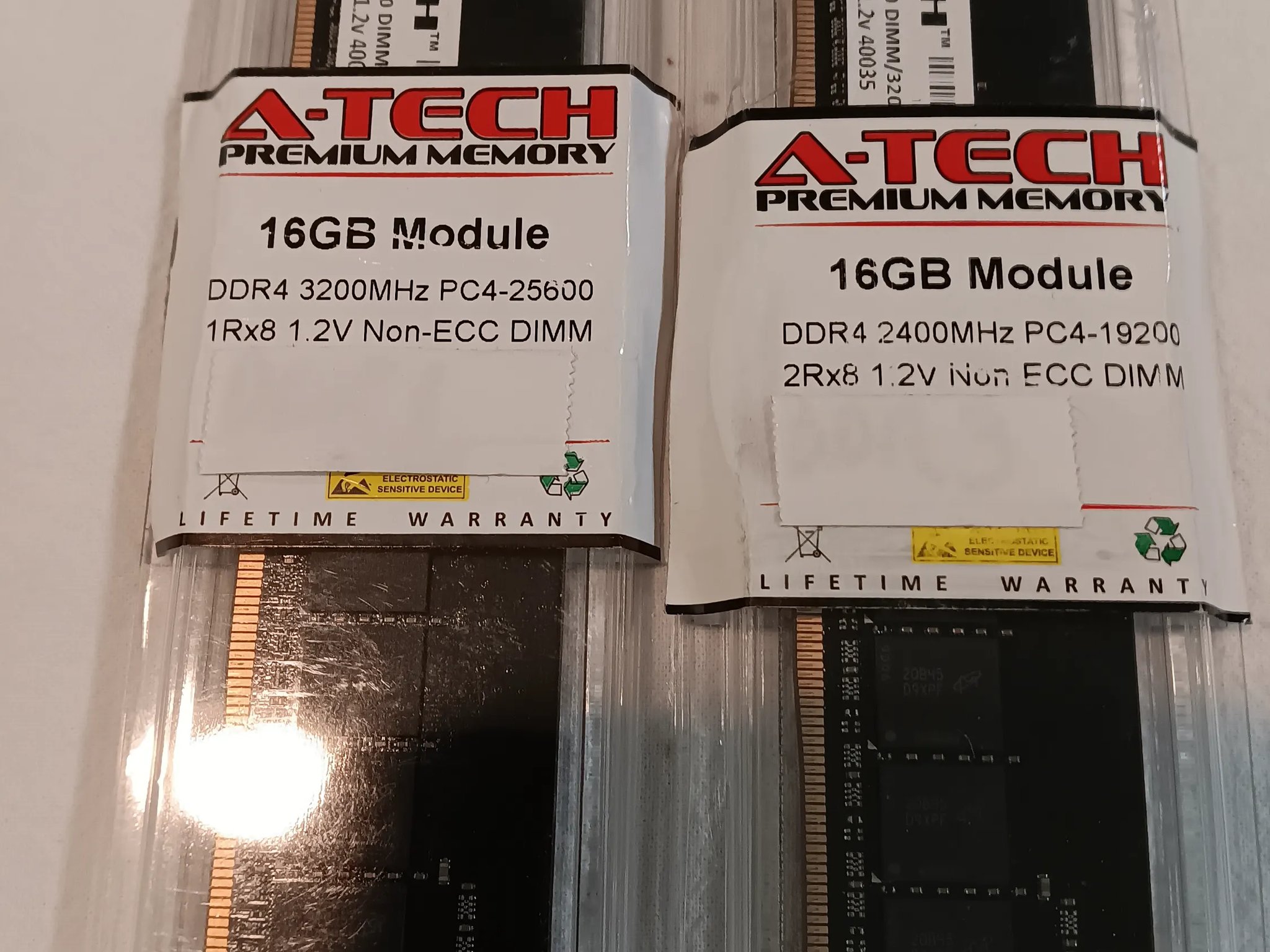 A-Tech 32GB (2X16GB) PC4-25600 DDR4-3200 RAM Memory