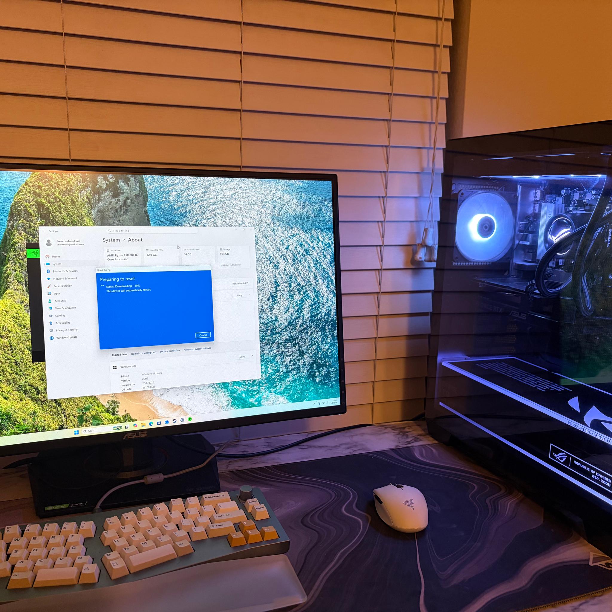 5060 ti 16 gb 32gb ddr5 Custom Gaming PC Build