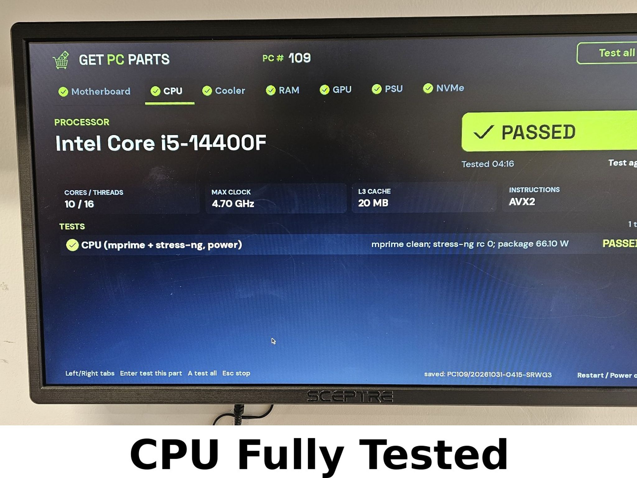 Intel Core i5-14400F LGA1700
