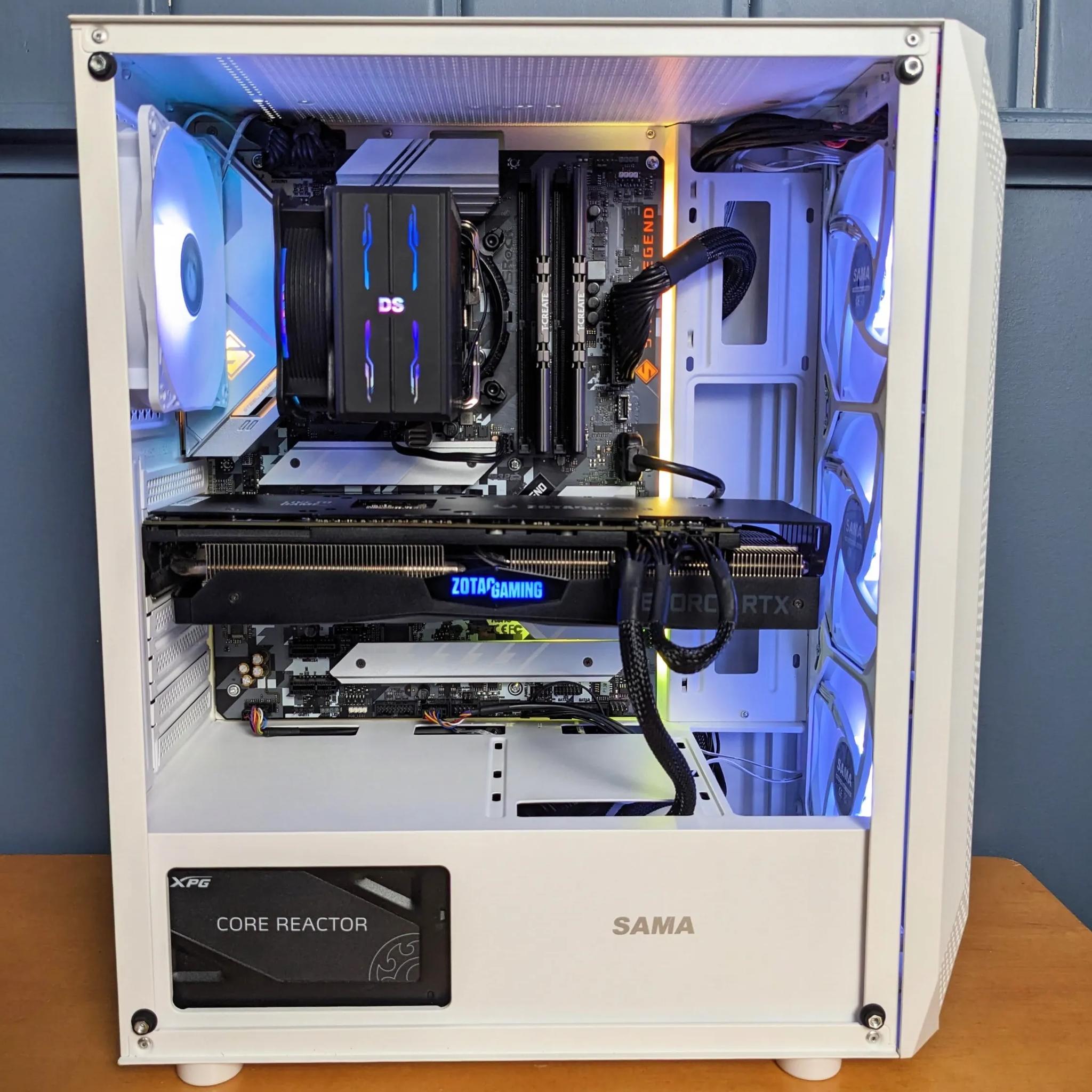 ⚡White Lightning⚡ i5-10400f, RTX 2070, 16GB DDR4 RAM, 1TB SSD M.2, White Case, RGB, Windows 11 Pro