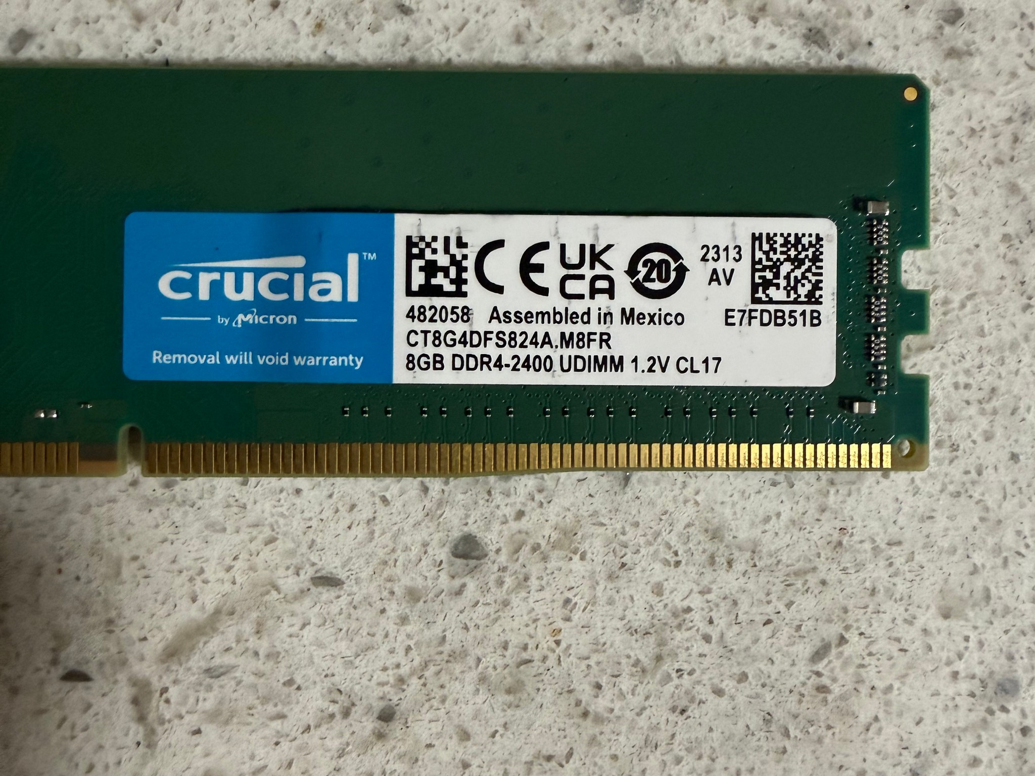 Crucial 8GB DDR4 ram