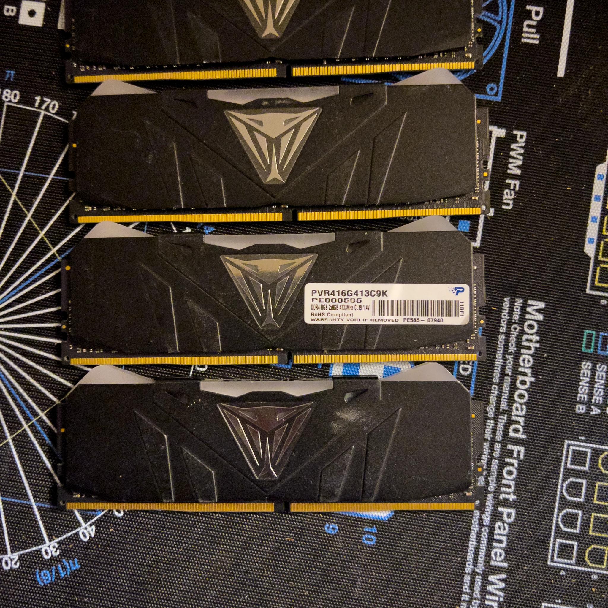 Patriot Viper RGB DDR4 32GB (4x8) 4133 MT/s CL19