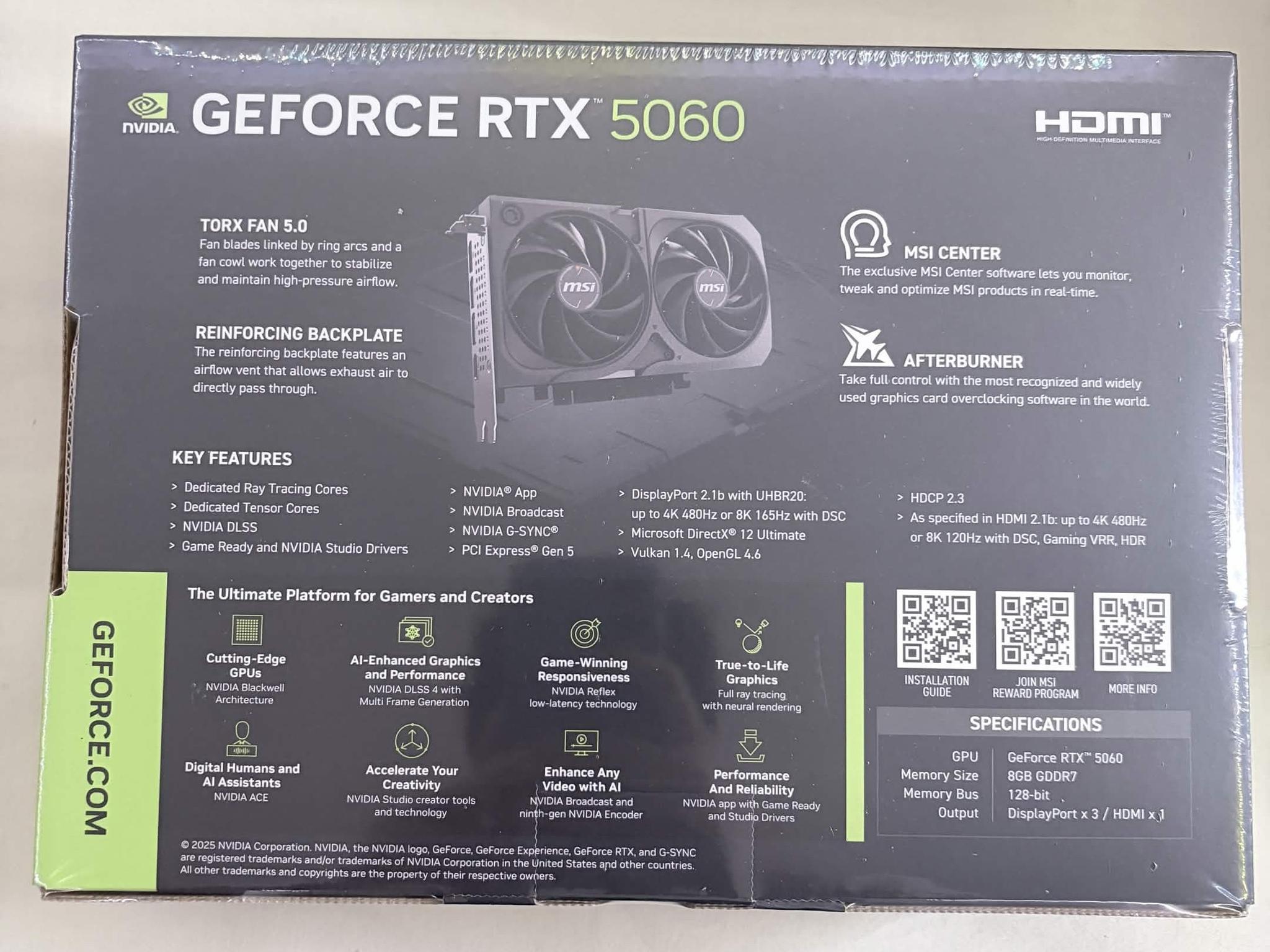 MSI RTX 5060 SHADOW 2X OC - Image 2