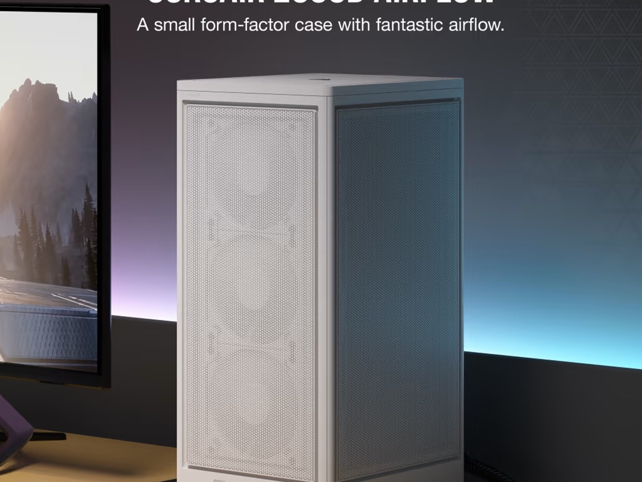 2000D AIRFLOW Mini-ITX PC Case - White