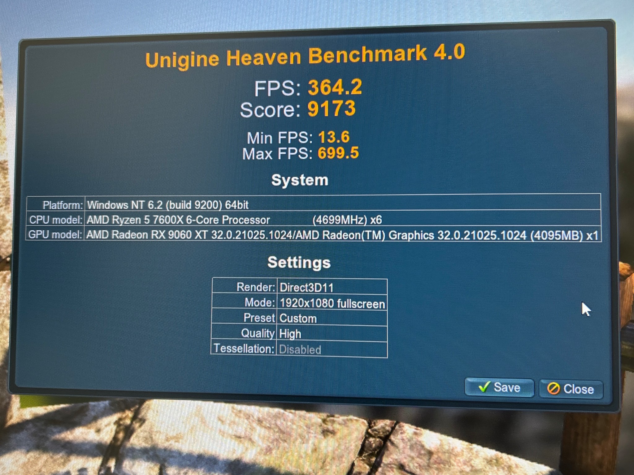 🖤Ryzen 5 7600X – RX 9060 XT 16GB -Wood - 32GB/ 1TB / 750 W Gold🐺⚙️