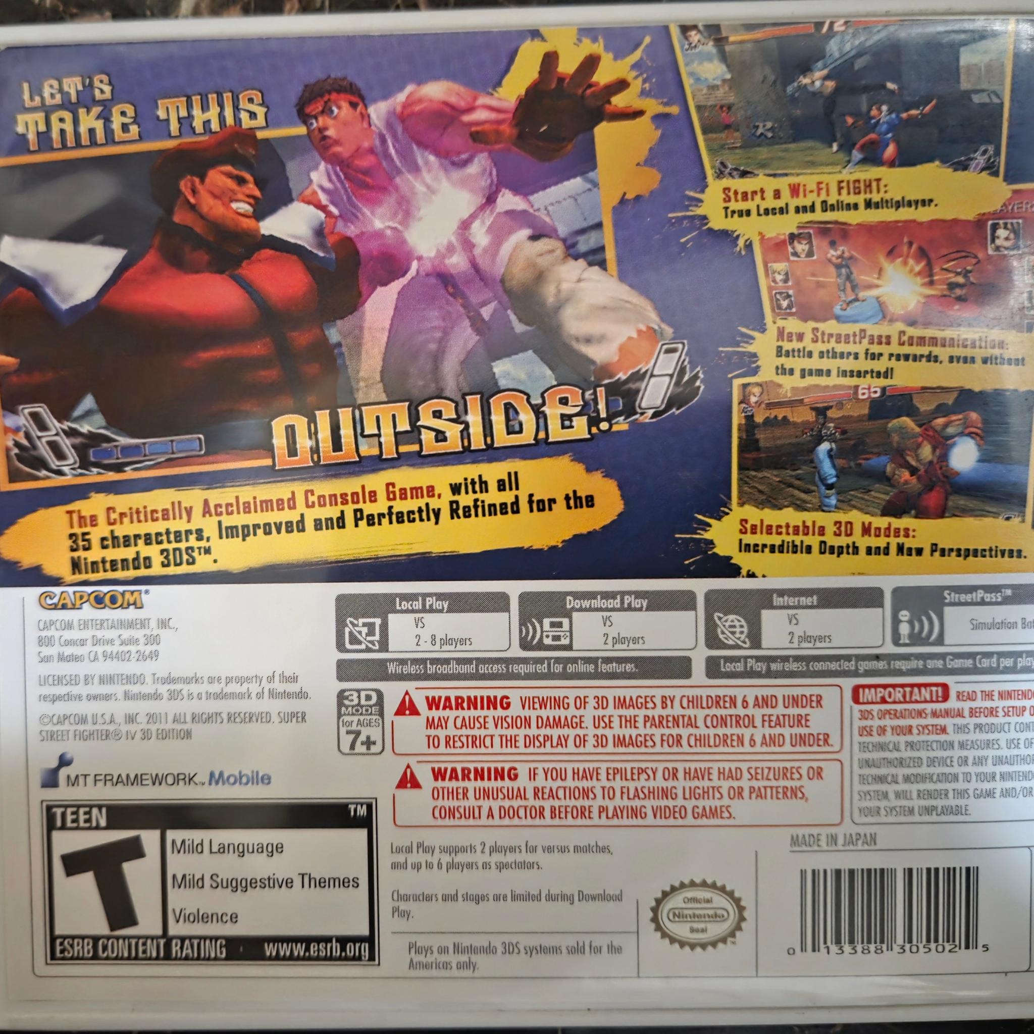 Nintendo 3DS Super Street Fighter IV(4) 3D Edition