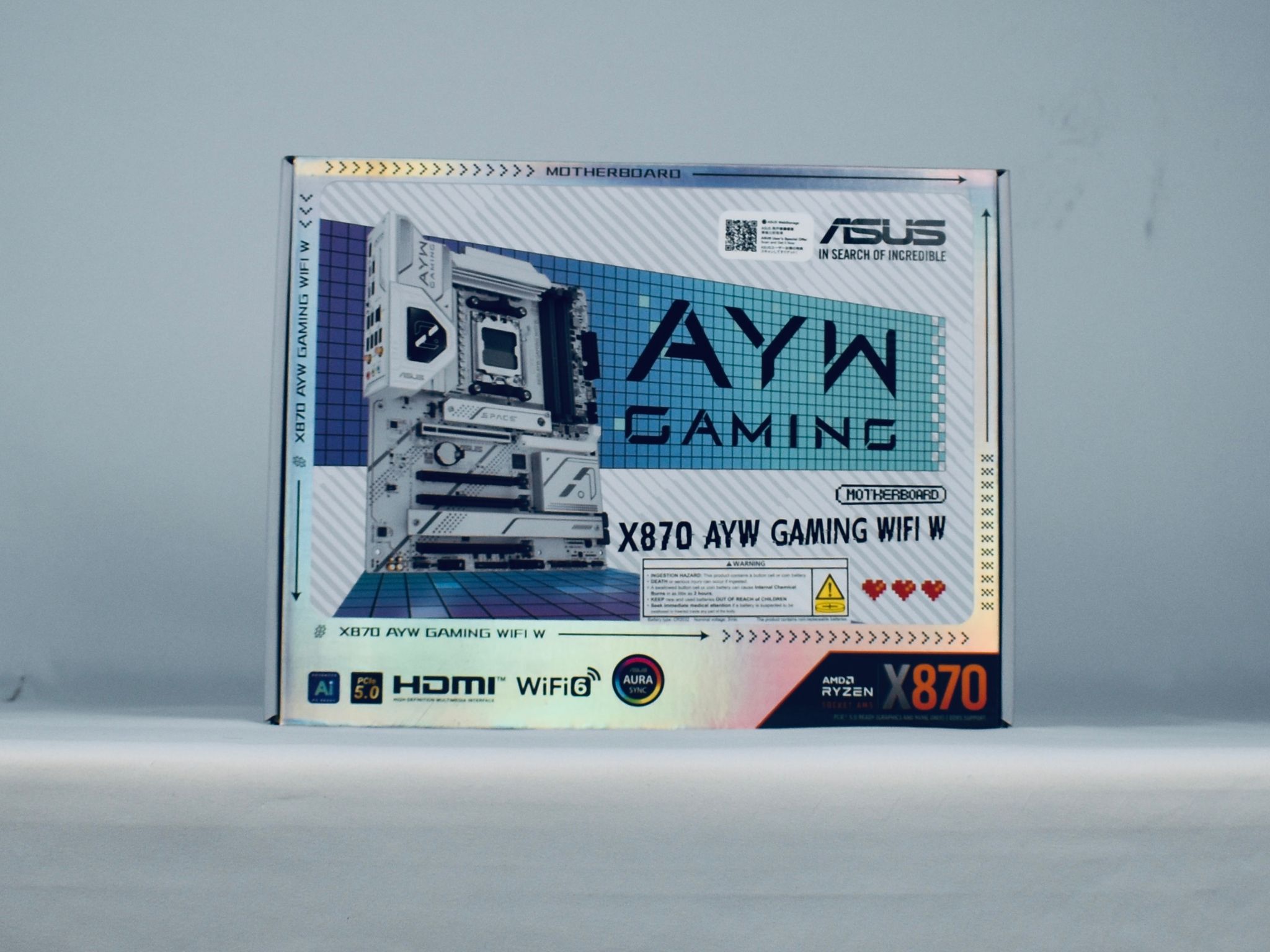 ASUS AYW Gaming X870 WI-FI ATX Motherboard AM5 BNIB All-White