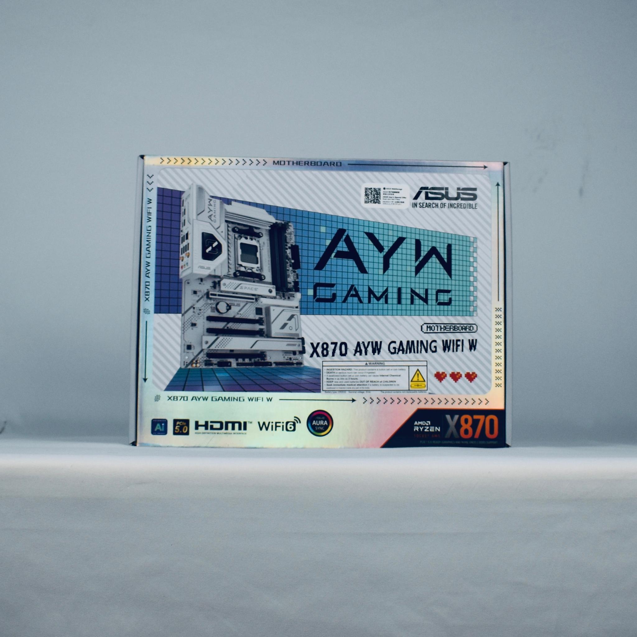 ASUS AYW Gaming X870 WI-FI ATX Motherboard AM5 BNIB All-White