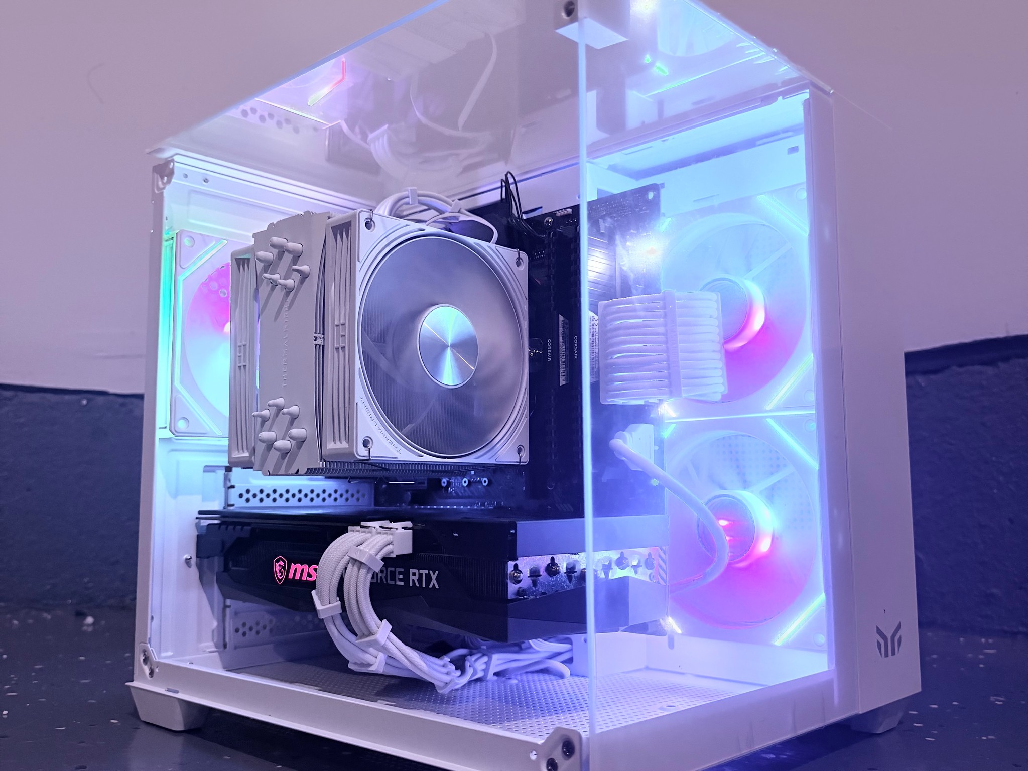 🌈"Glacial Frost"❄️ | 1440p Gaming | RTX 3060 Ti | iRyzen 7 3800X | 32GB Ram | 1TB SSD | Free Ship