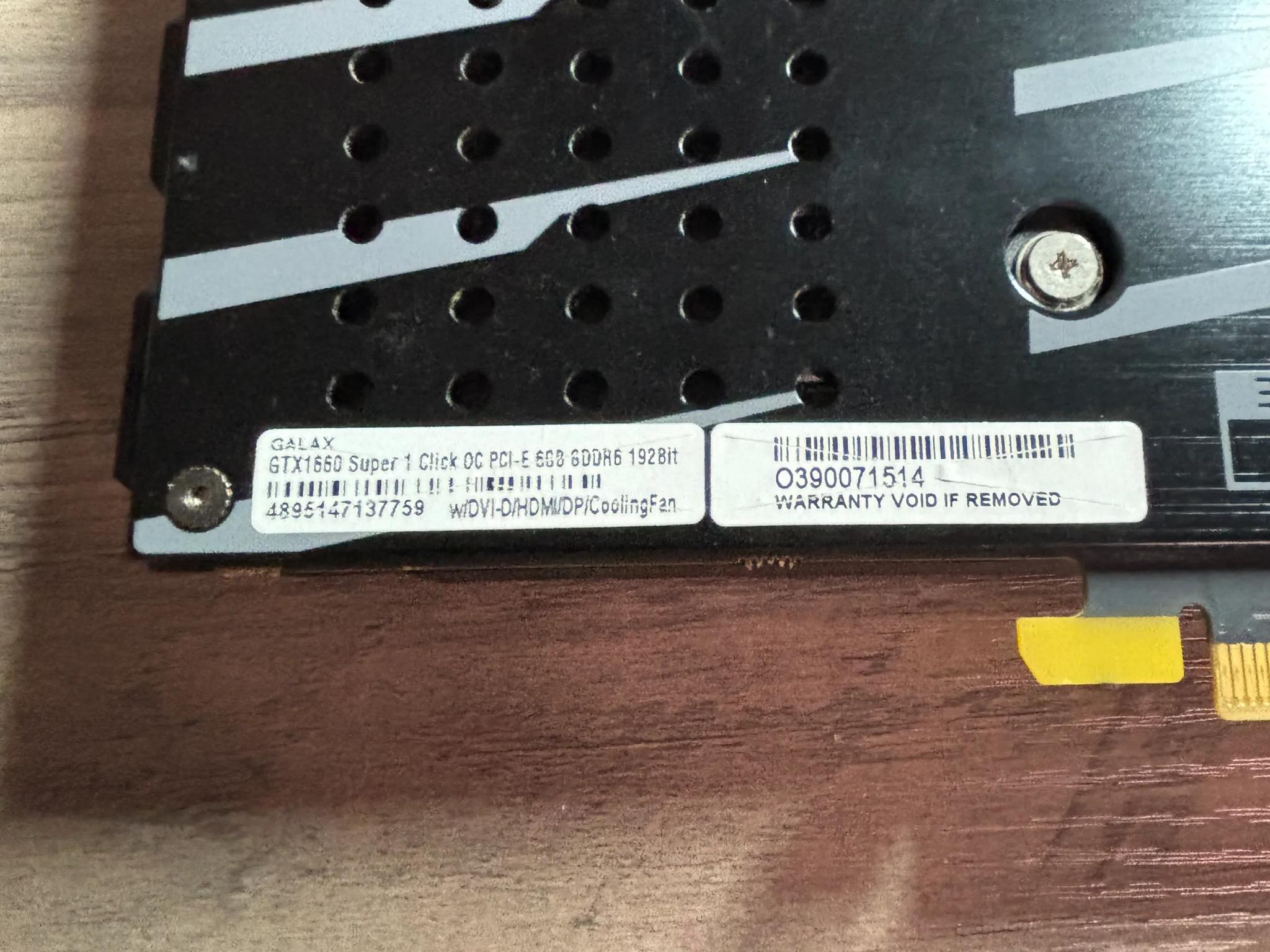GALAX GTX 1660 SUPER