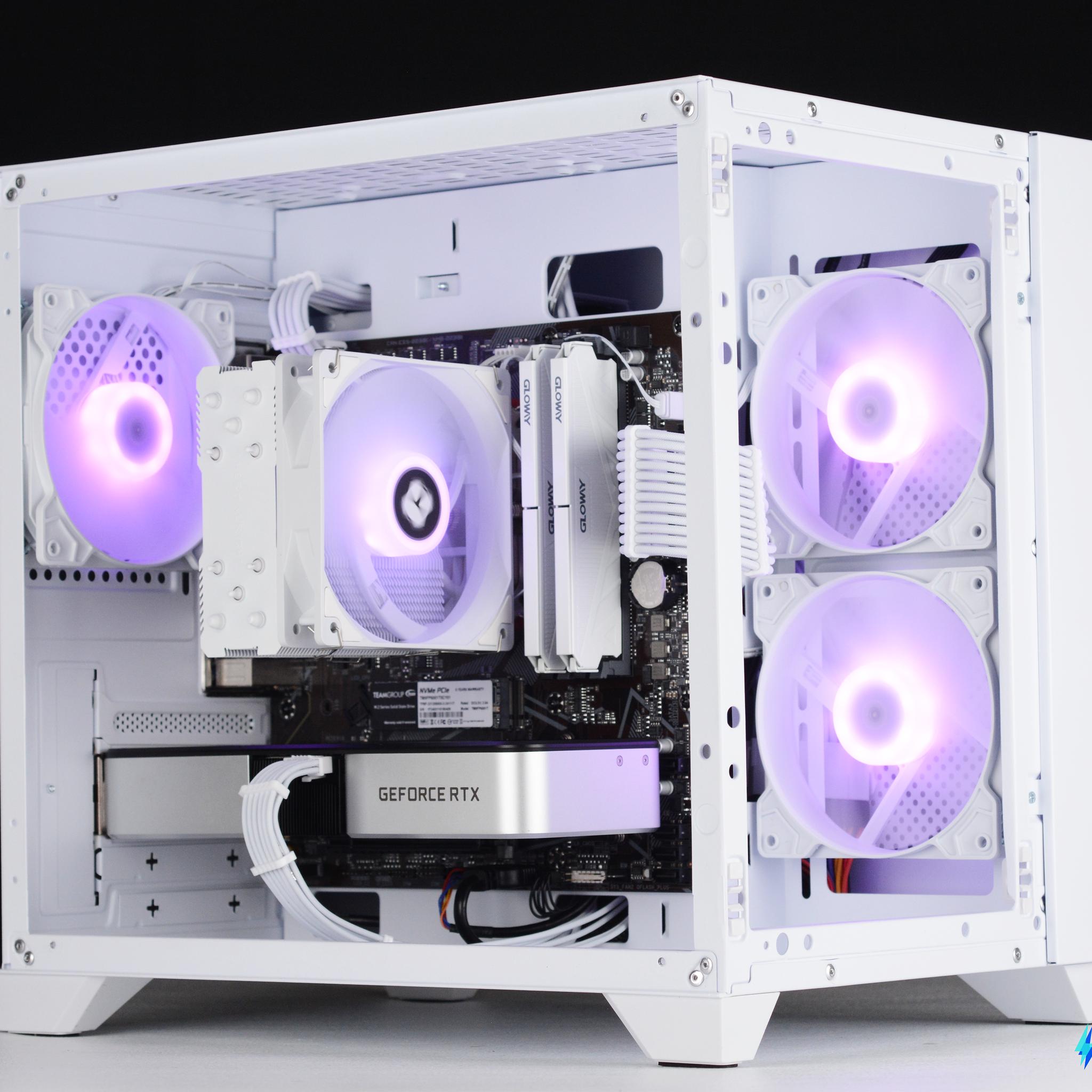 ⚪🟣 BLOOM: 1080p Streaming & Gaming PC | RTX 3060 Ti, Ryzen 5, 32GB DDR4, 1TB SSD