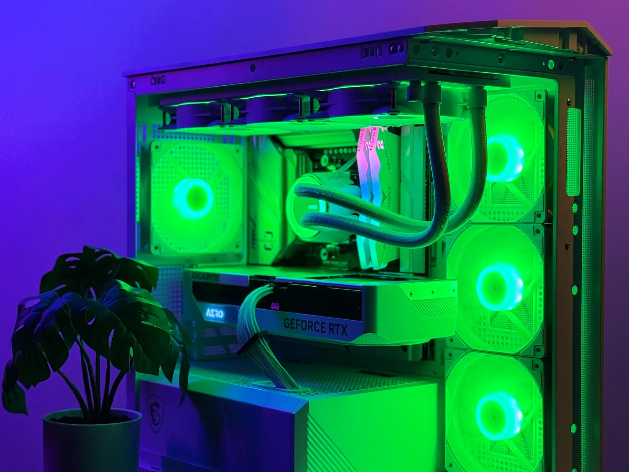 Almost Heaven II 🪽🪽 Aero 4070 SUPER OC ☀️ AMD Ryzen 7600X 🌙32GB RAM DDR5 ✨1TB m.2 📖 White Build