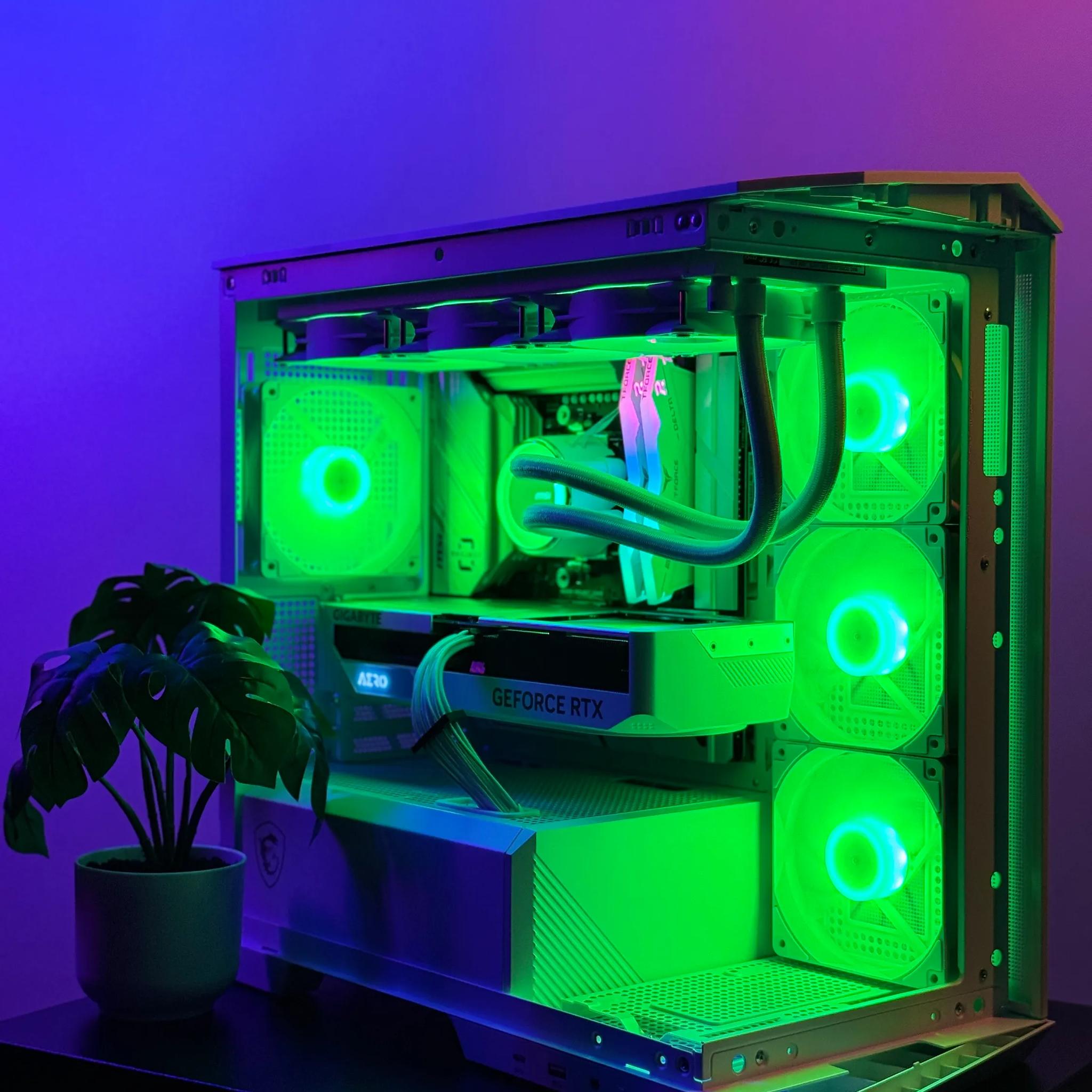 Almost Heaven II 🪽🪽 Aero 4070 SUPER OC ☀️ AMD Ryzen 7600X 🌙32GB RAM DDR5 ✨1TB m.2 📖 White Build