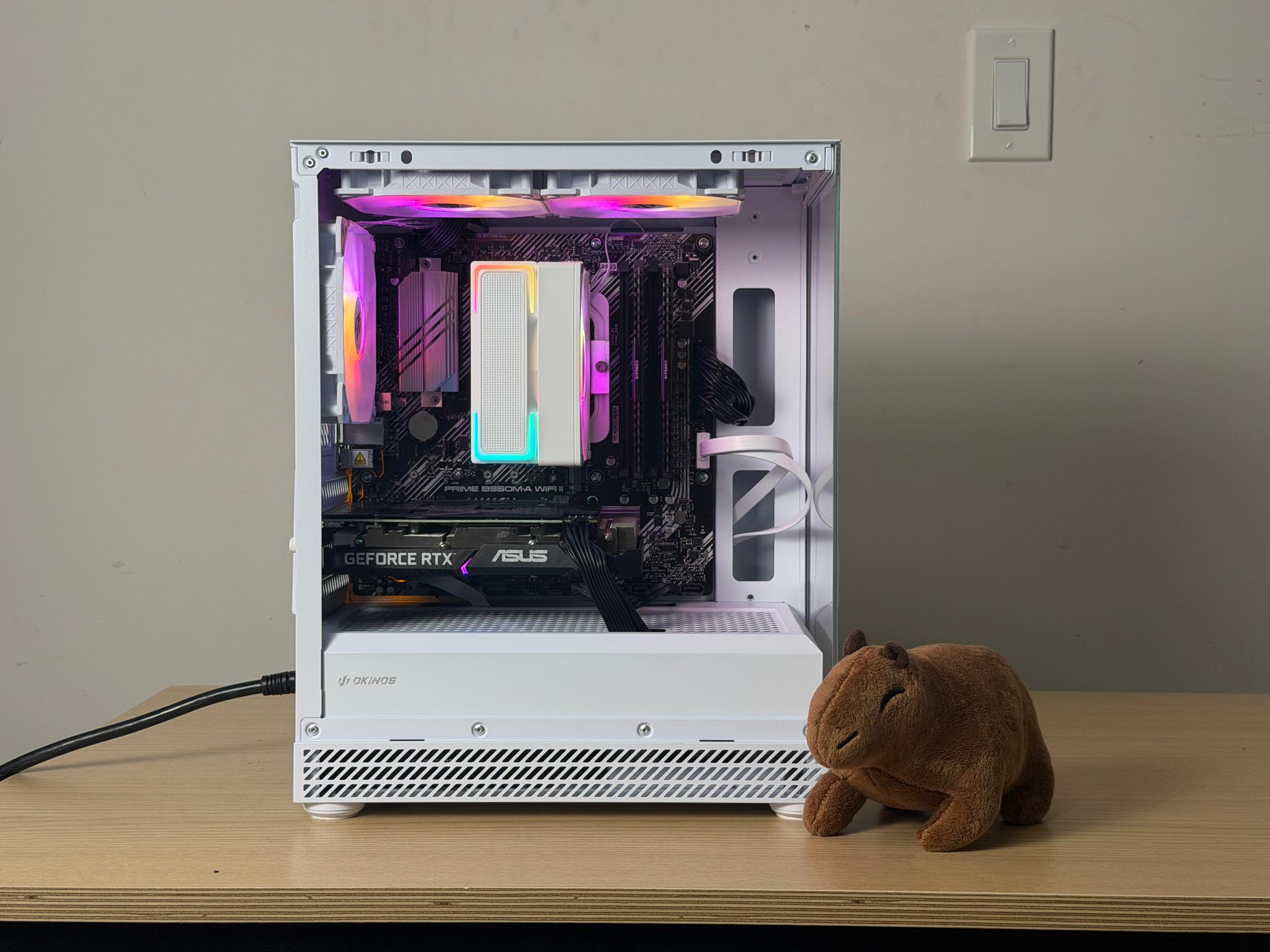 ❄️🧊💎 White Gaming PC -  Ryzen 5 3600 / RTX 3060 Ti / 1TB SSD / 16gb Ram / RGB / Wifi + ...