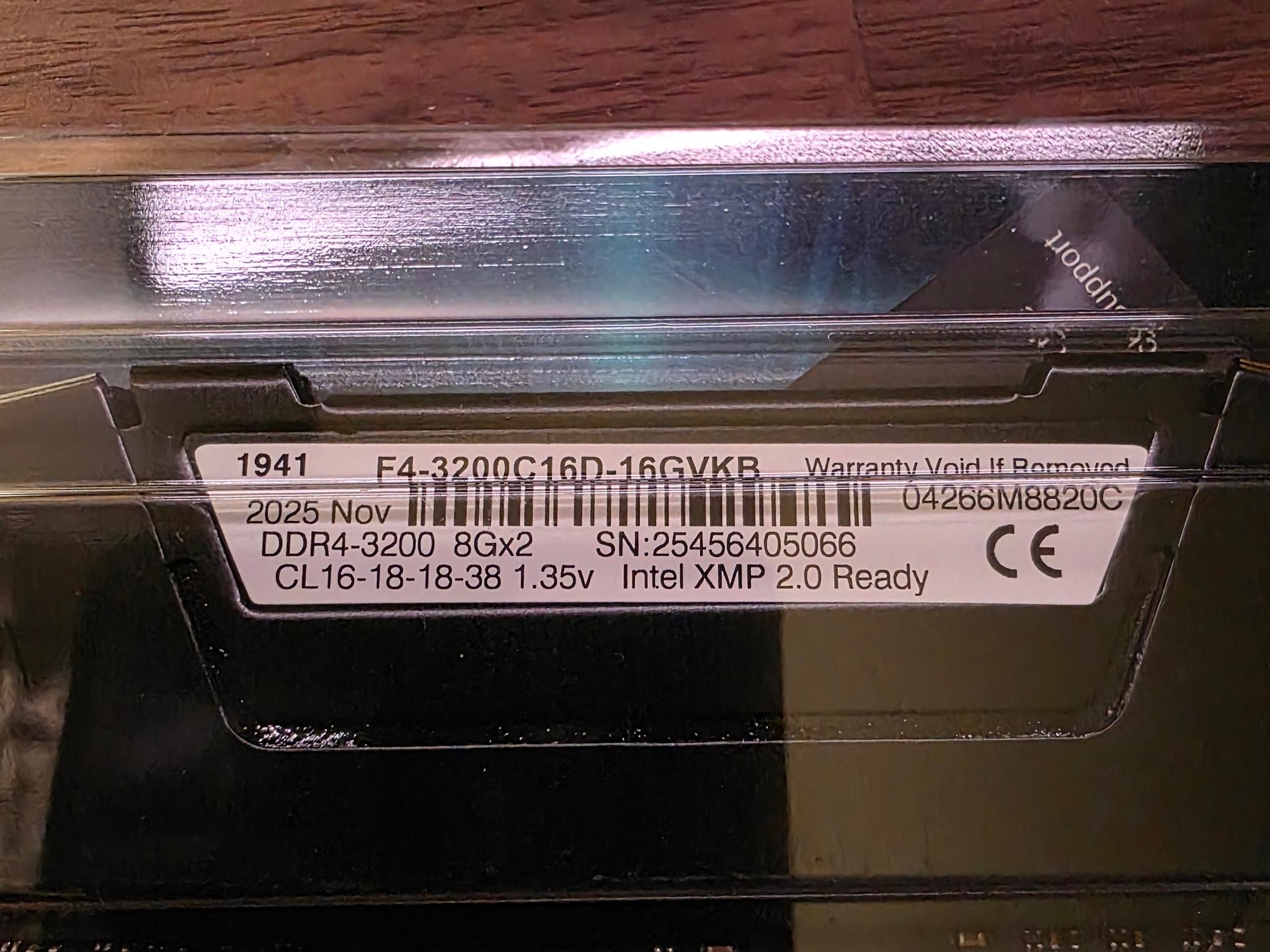 G. SKILL 16 GB DDR4 RAM