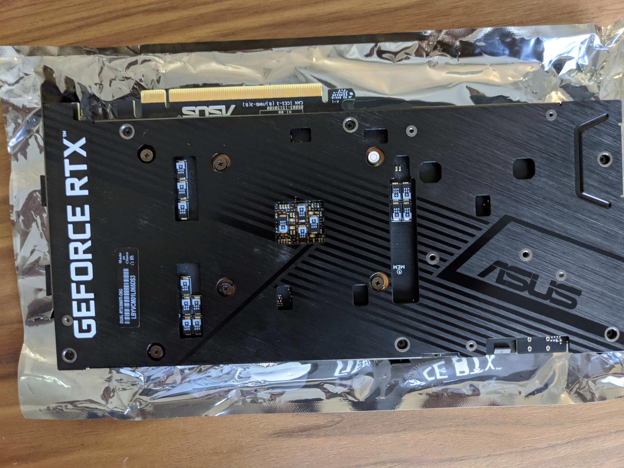 ASUS RTX 3060ti - DUAL-RTX3060TI-08G