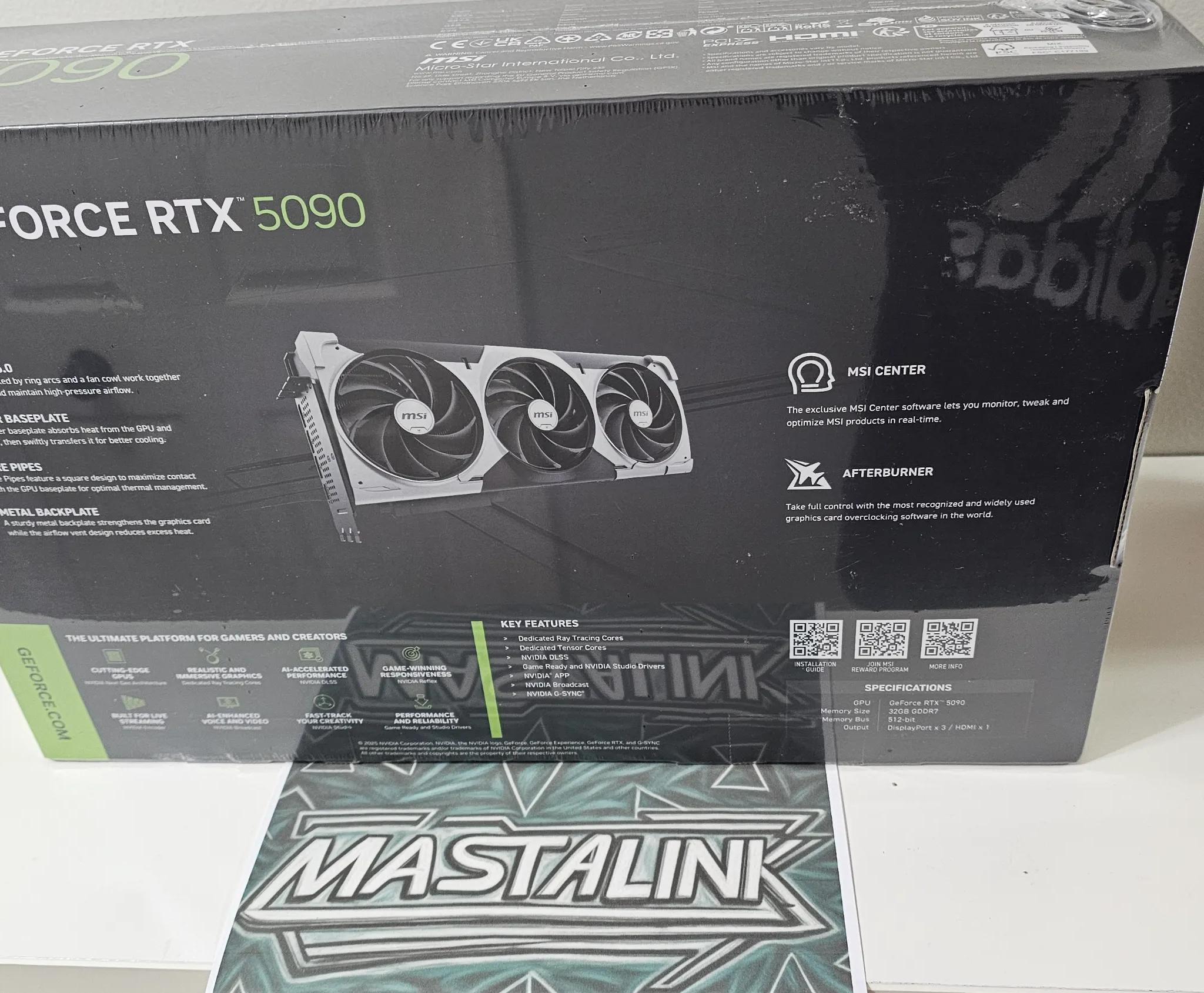 NEW  GeForce RTX 5090 32G VENTUS 3X OC