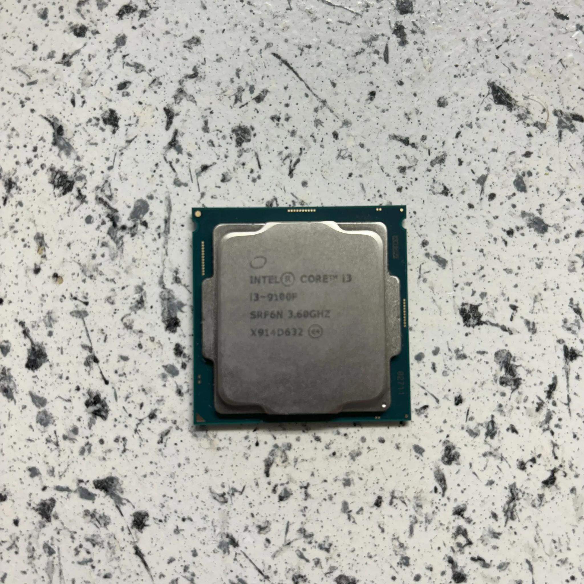 Intel Core i3-9100F 3.60GHz Quad-Core CPU with Intel Stock CPU cooler