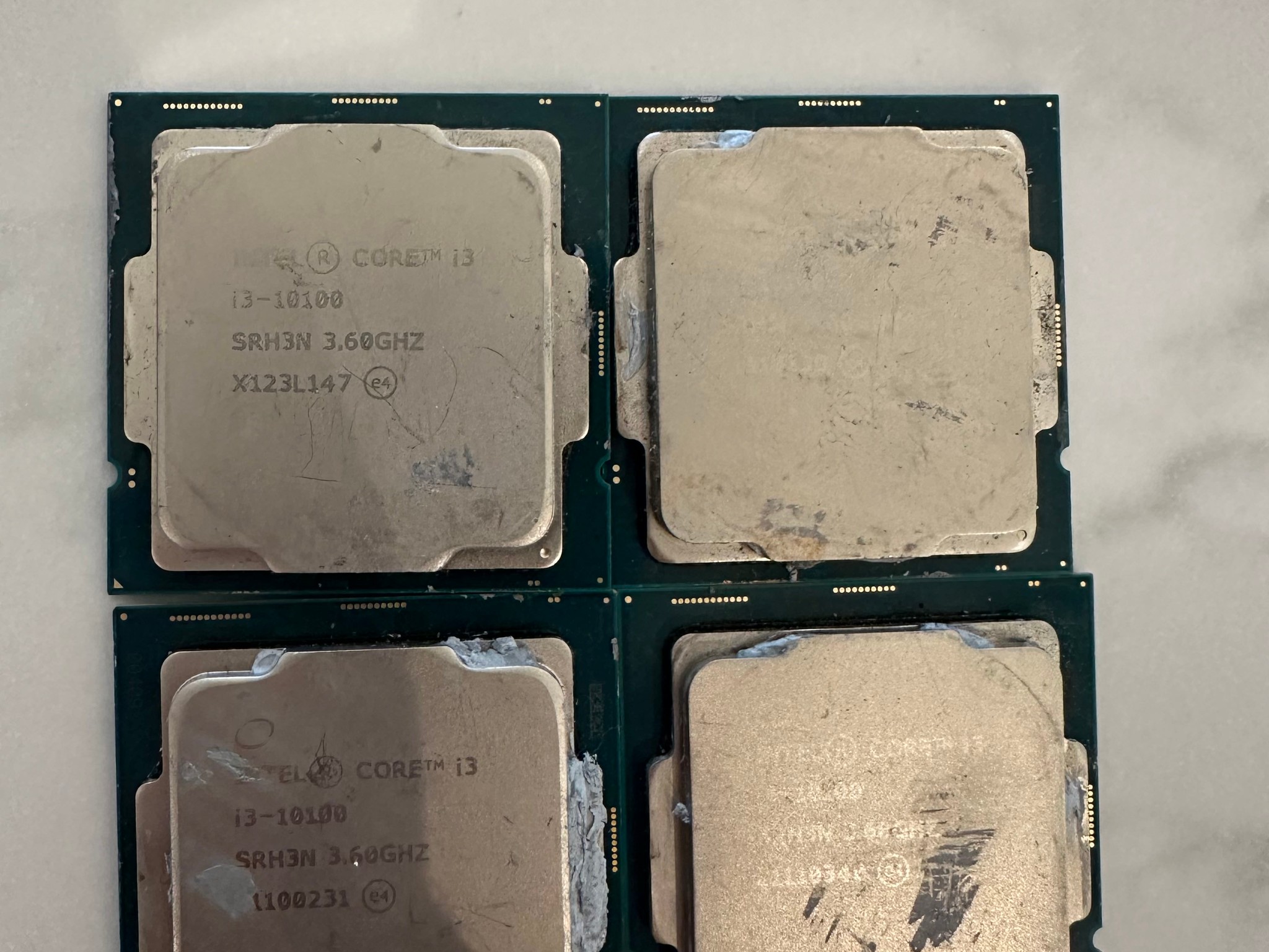 Intel Core i3-10100 3.60GHz LGA1200 CPU - Tested Working (Lot of 4)