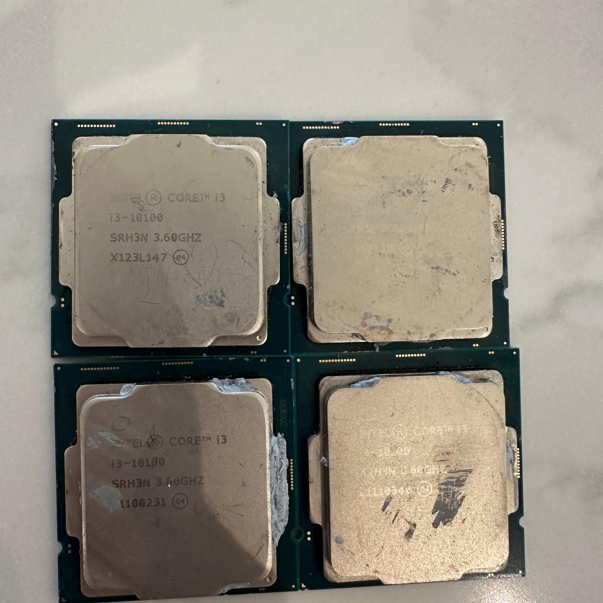 Intel Core i3-10100 3.60GHz LGA1200 CPU - Tested Working (Lot of 4)