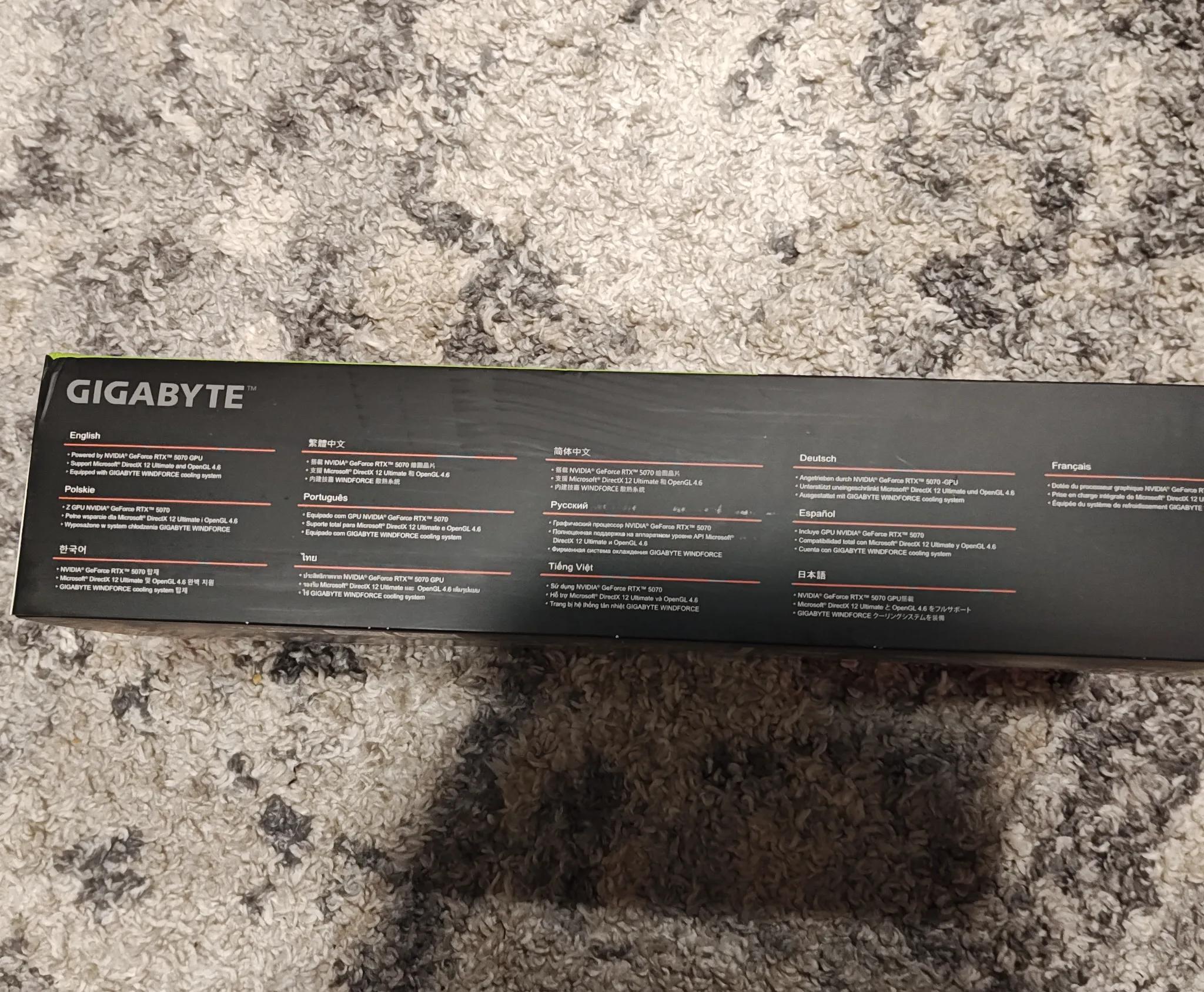 Gigabyte RTX 5070 Gaming OC