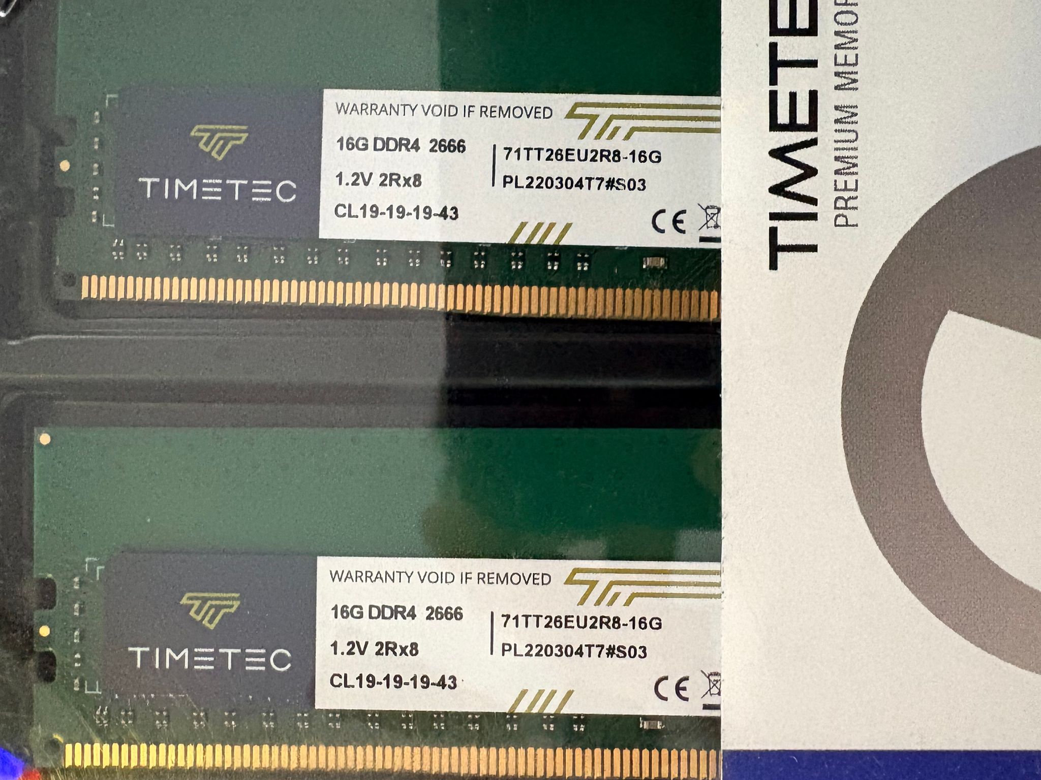 Timetec 32GB Kit (2x16GB) DDR4 2666 ECC Unbuffered UDIMM PC4-21300 2Rx8