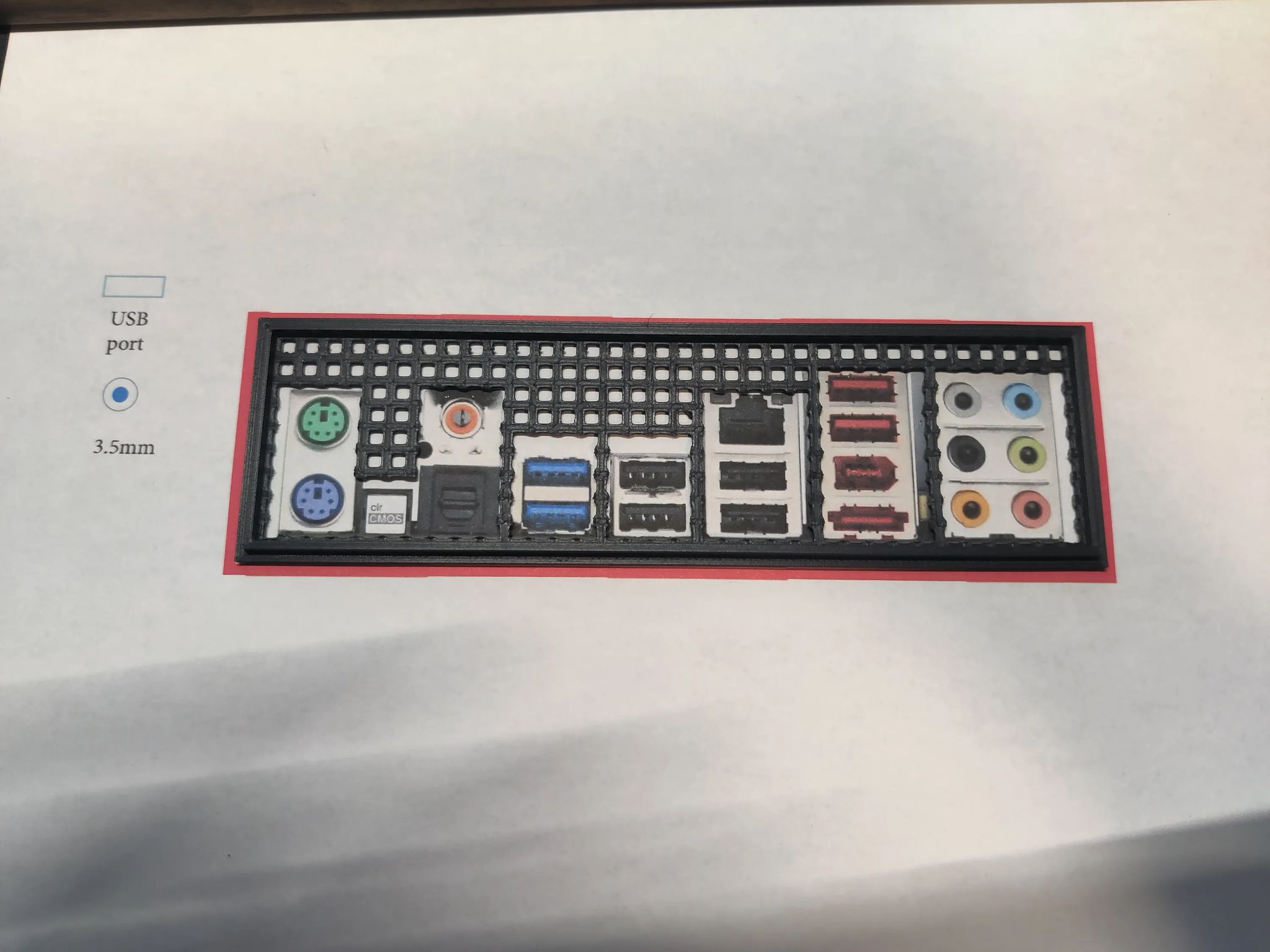 ASRock X79 Extreme4 I/O Shield [3D Print]