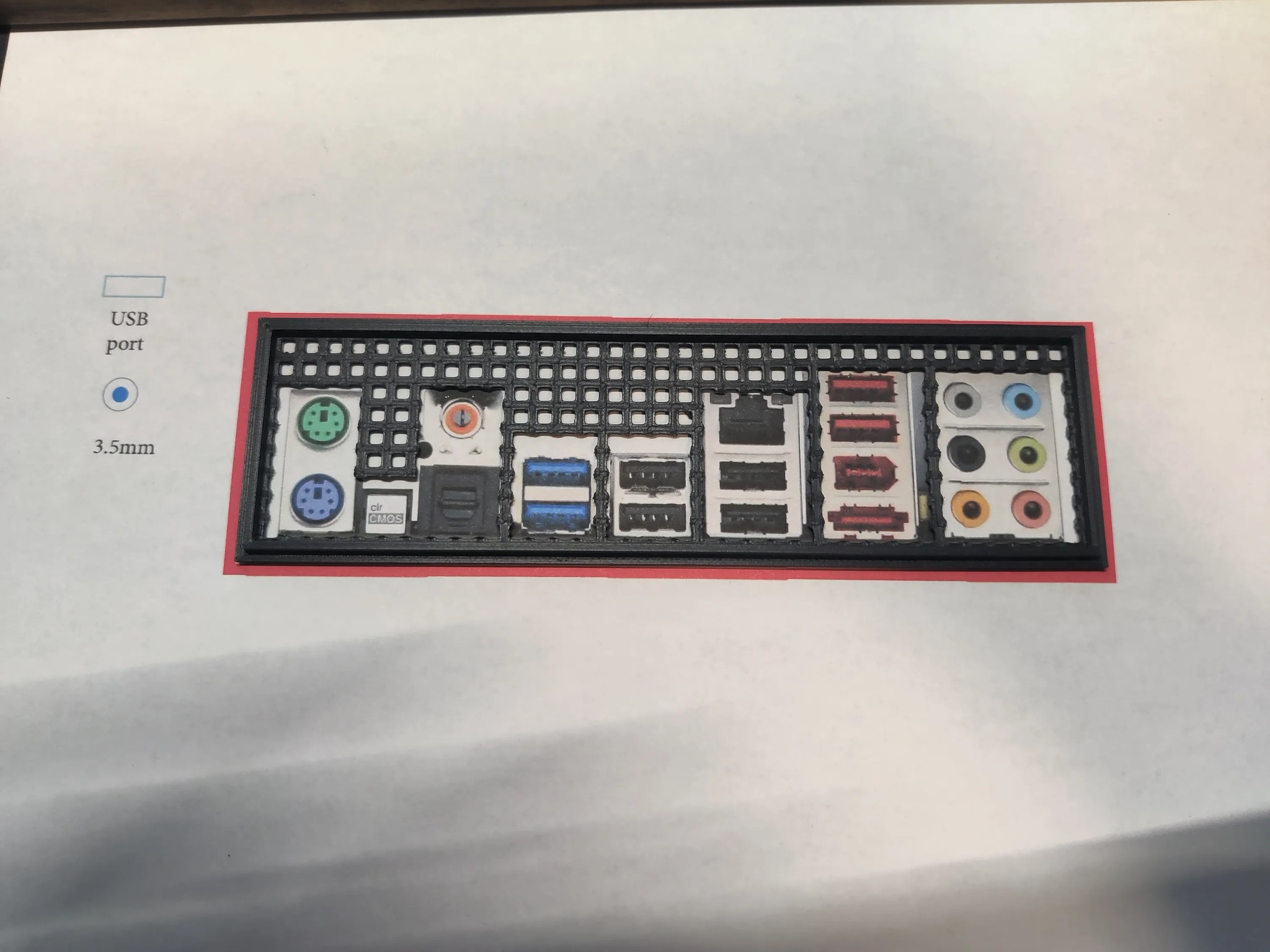 ASRock X79 Extreme4 I/O Shield [3D Print]