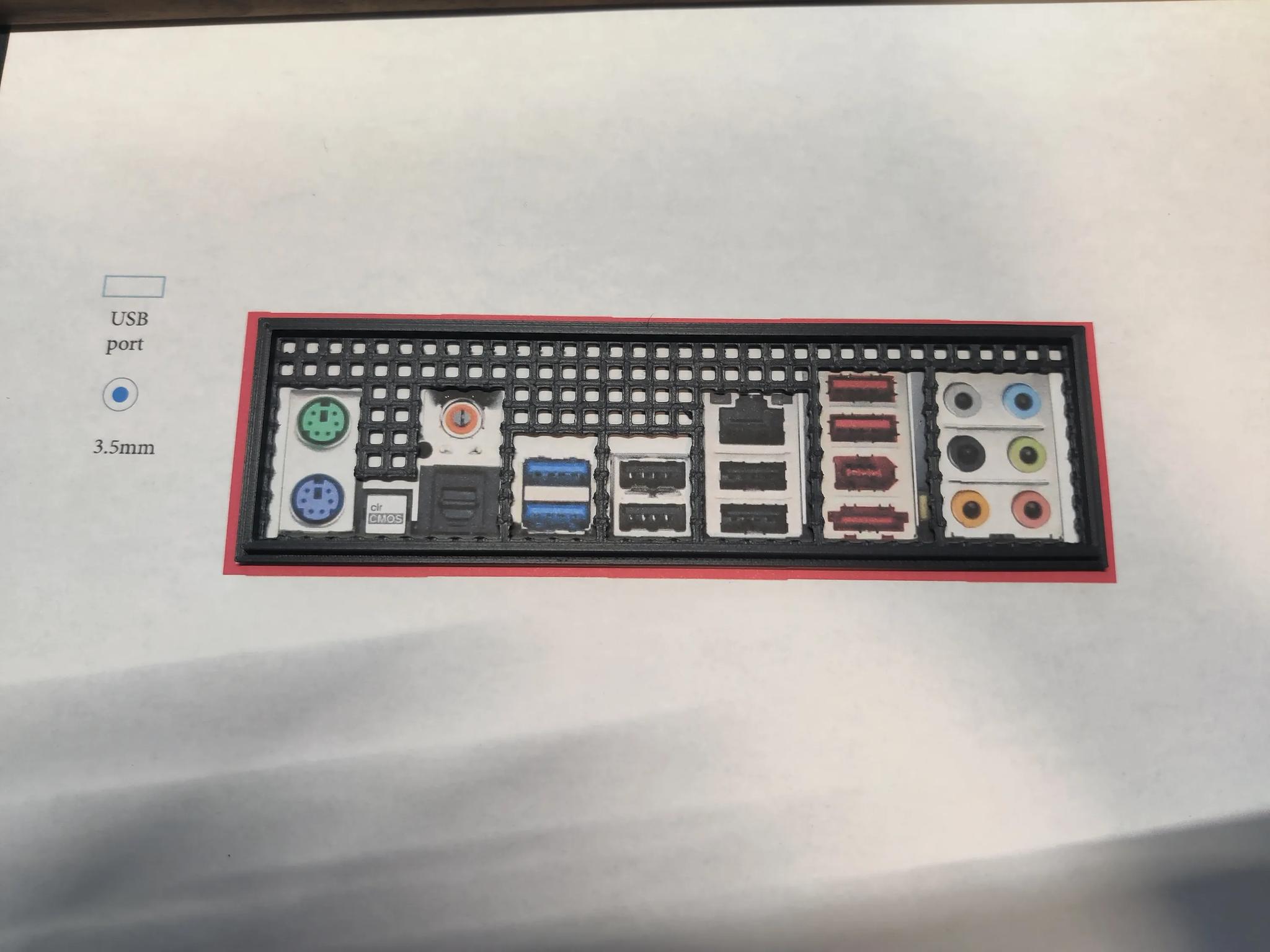 ASRock X79 Extreme4 I/O Shield [3D Print]