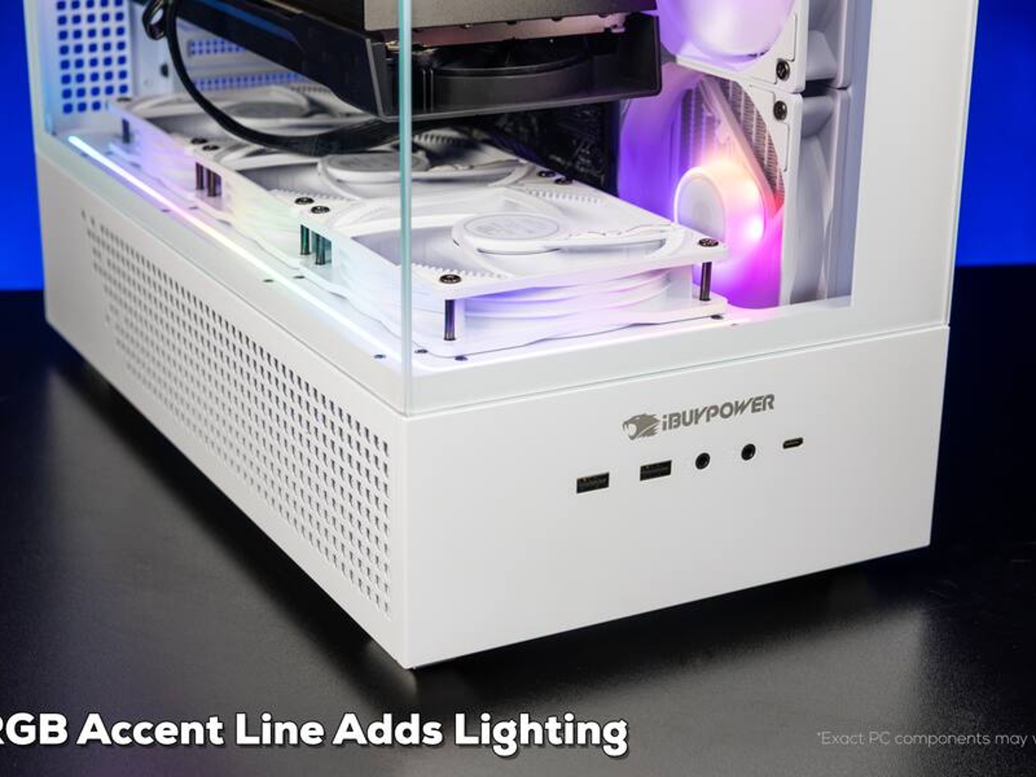iBUYPOWER Gaming PC RTX 5070 12GB Ryzen 9 9900X 32GB DDR5 2TB NVMe Win11 White