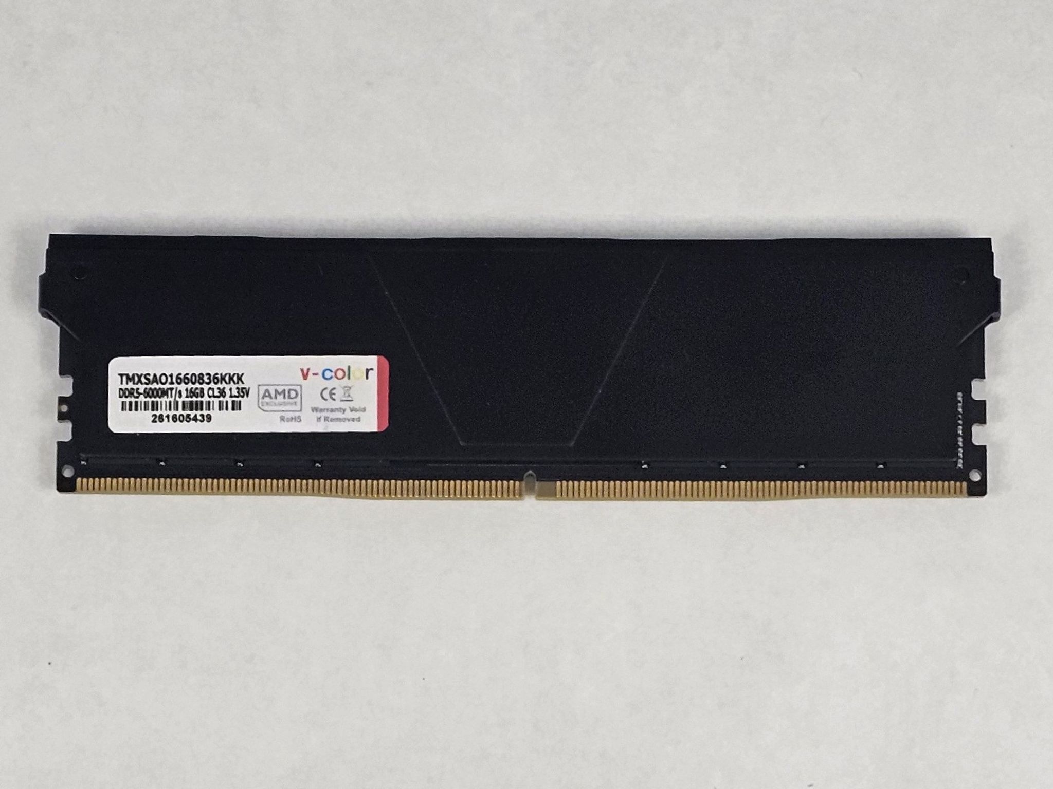 16GB DDR5 (1x16GB) CL36 6000MT/s V-Color XSky
