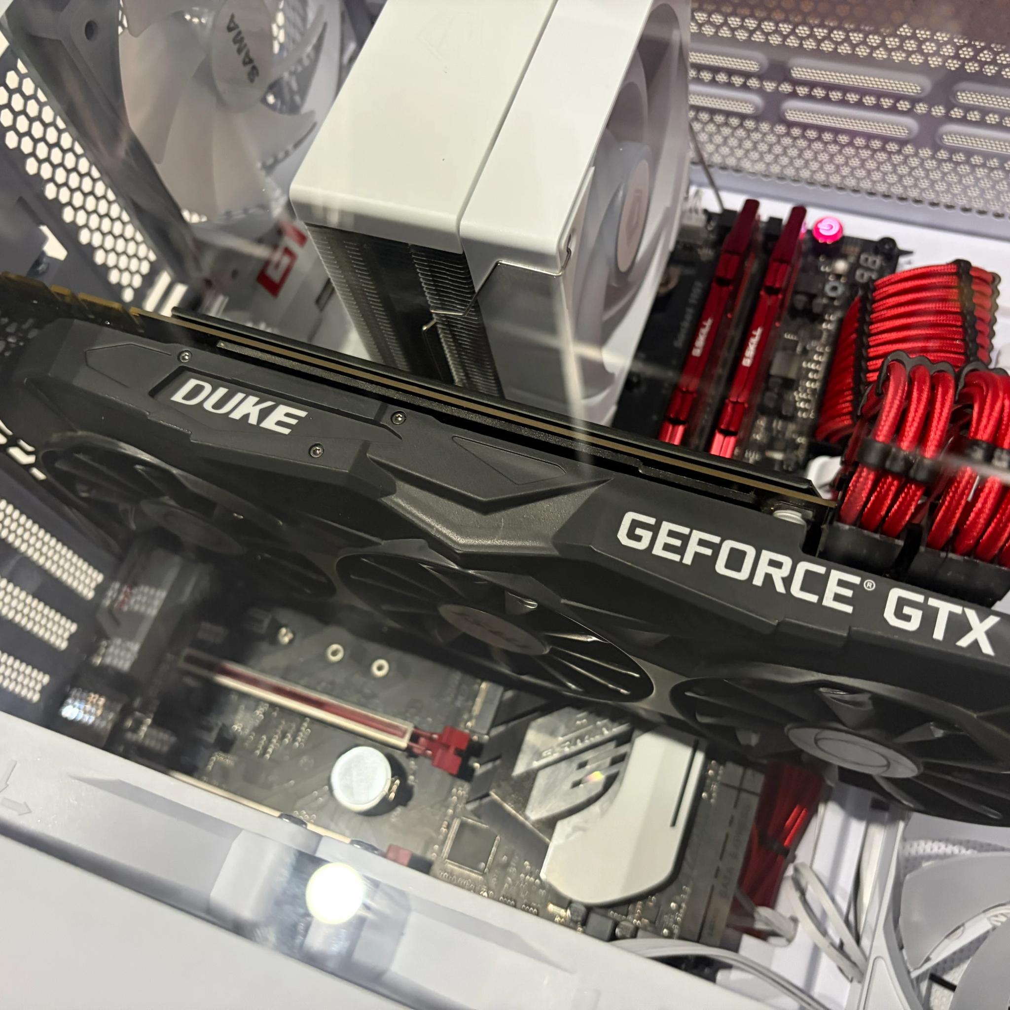 White- 1070 ti, 16 gb ddr4-3000, intel i5- 6500