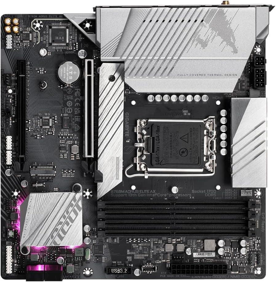 Gigabyte B760M Aorus Elite AX DDR5 Intel Socket LGA 1700 Motherboard BRAND NEW